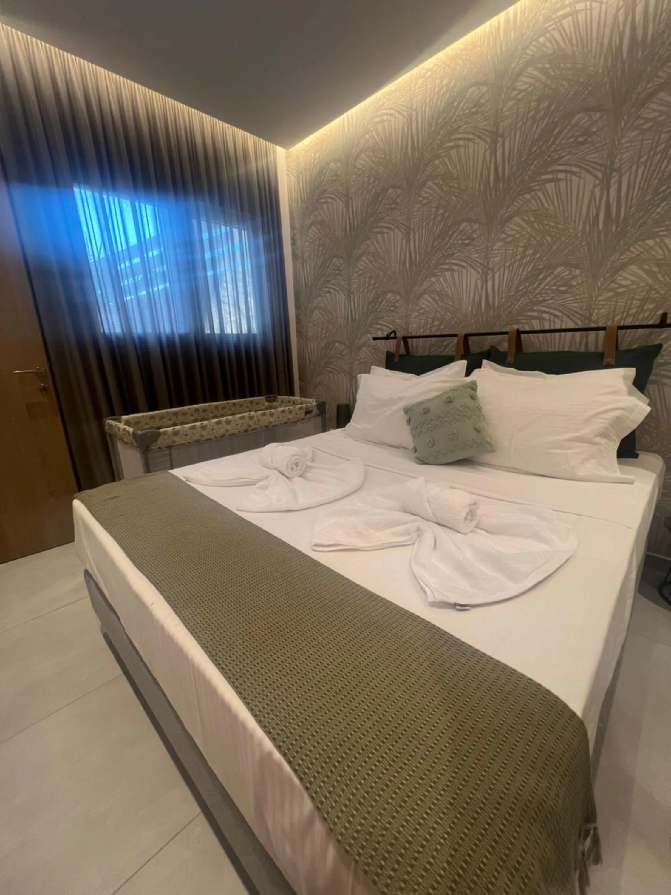 Bed in Aelia Apartments