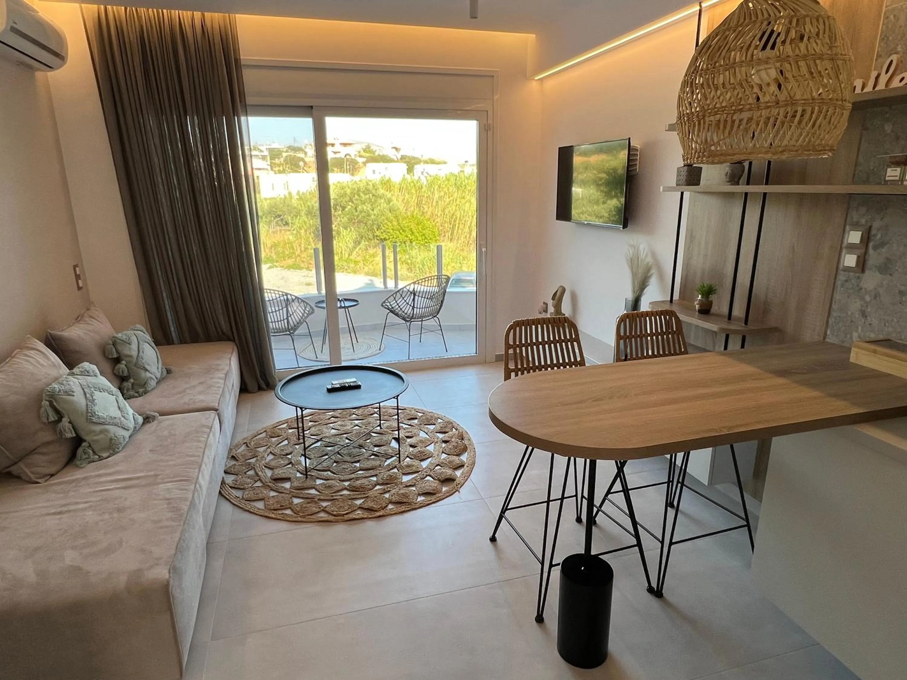 Living room in Aelia Apartments