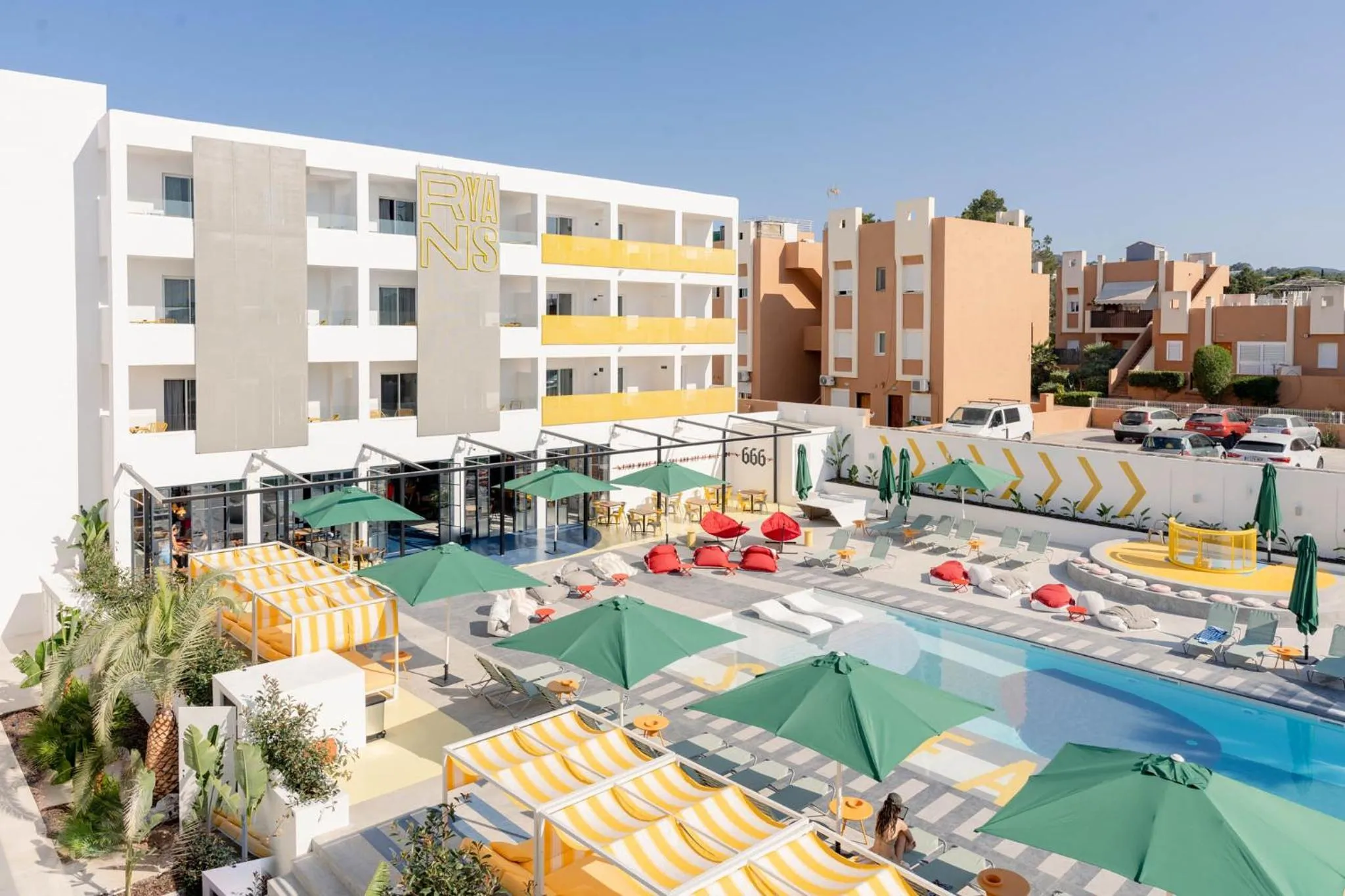 Pool view in Ryans Lolas - Adults Only