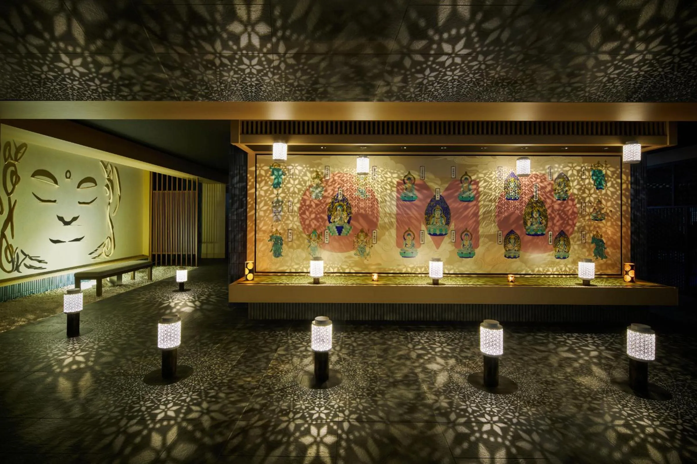 Decorative detail in OMO3 Kyoto Toji by Hoshino Resorts