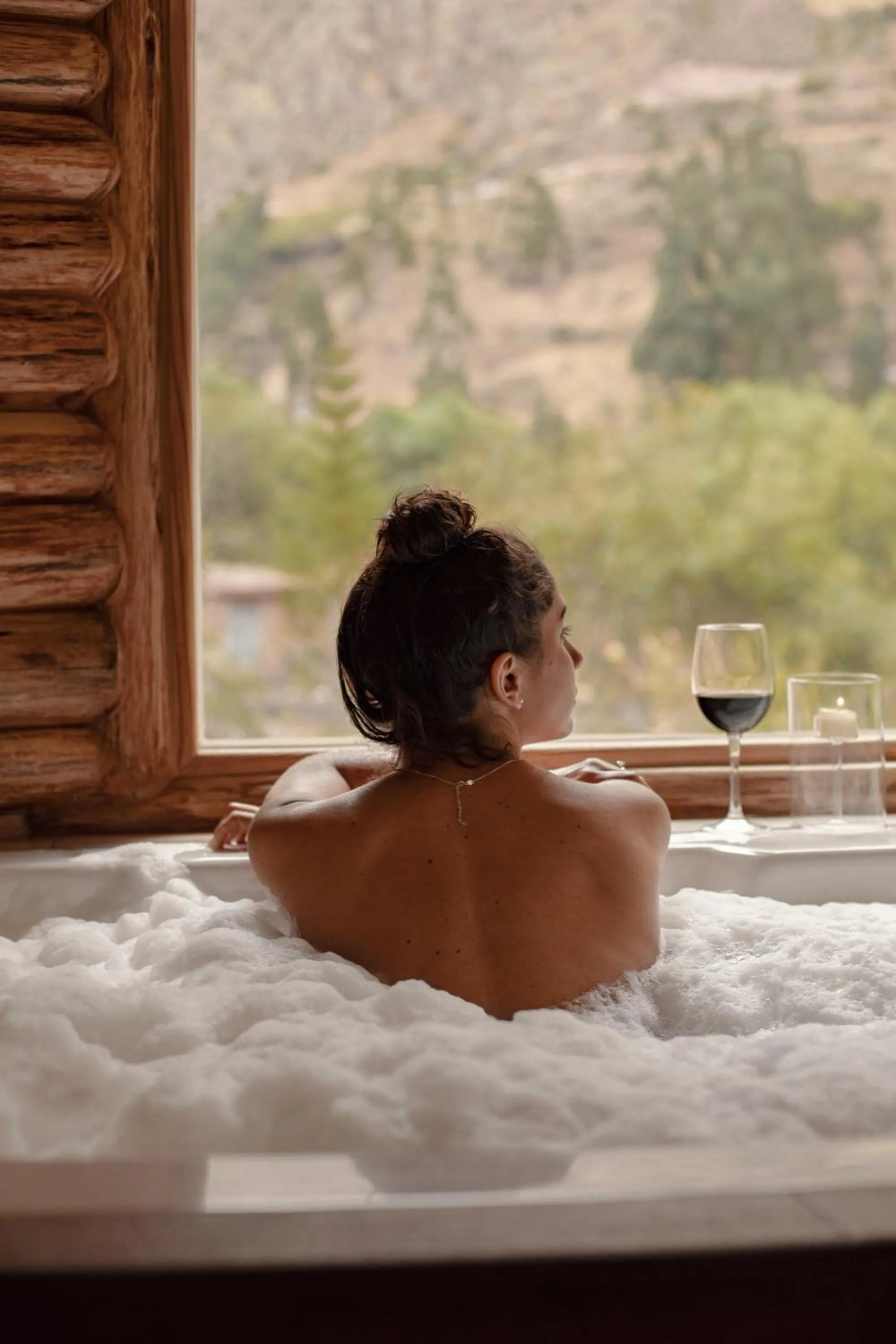 Hot Tub in CASA RAIZ Handmade House Luxury Stay