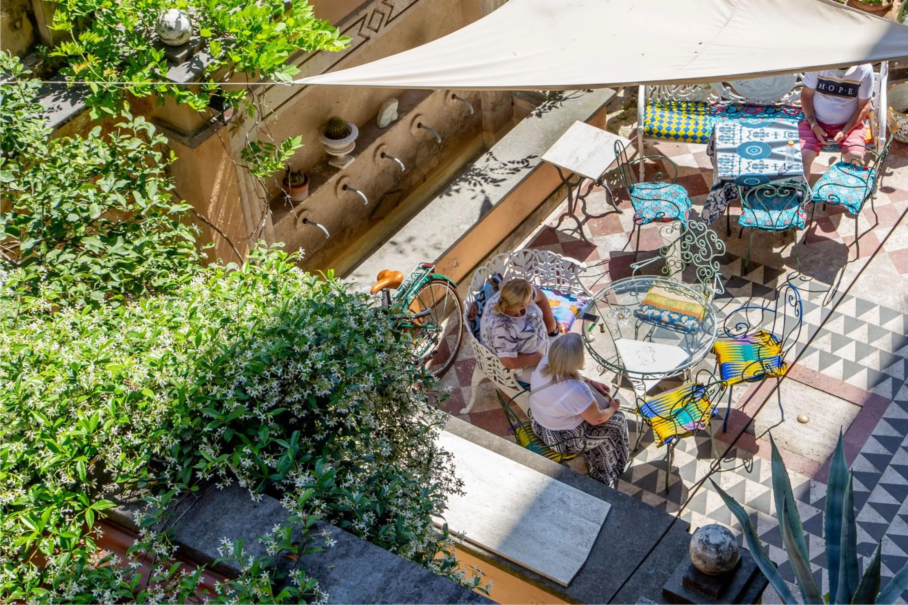 Garden in Hotel Emona Aquaeductus