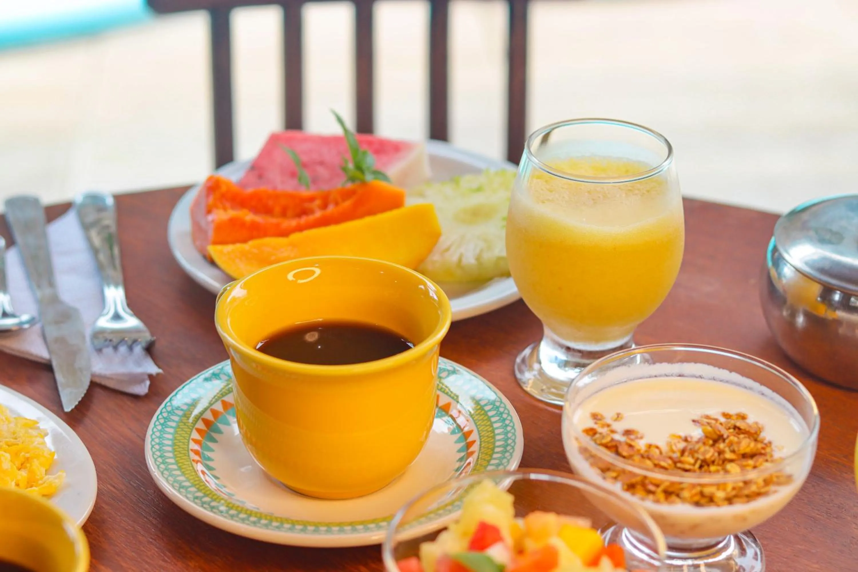 Food and drinks in Pousada Som dos Pássaros