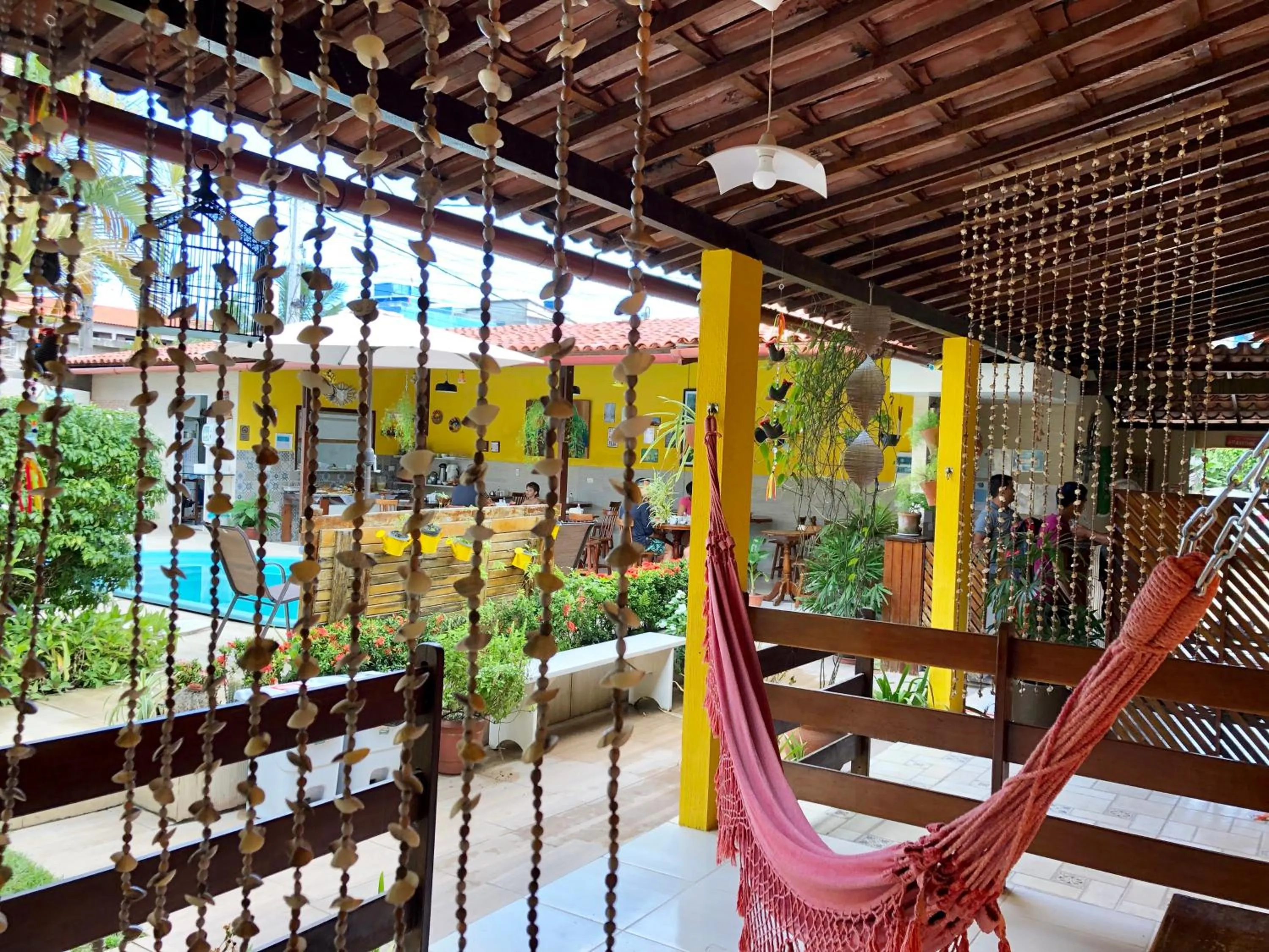 Patio in Pousada Som dos Pássaros