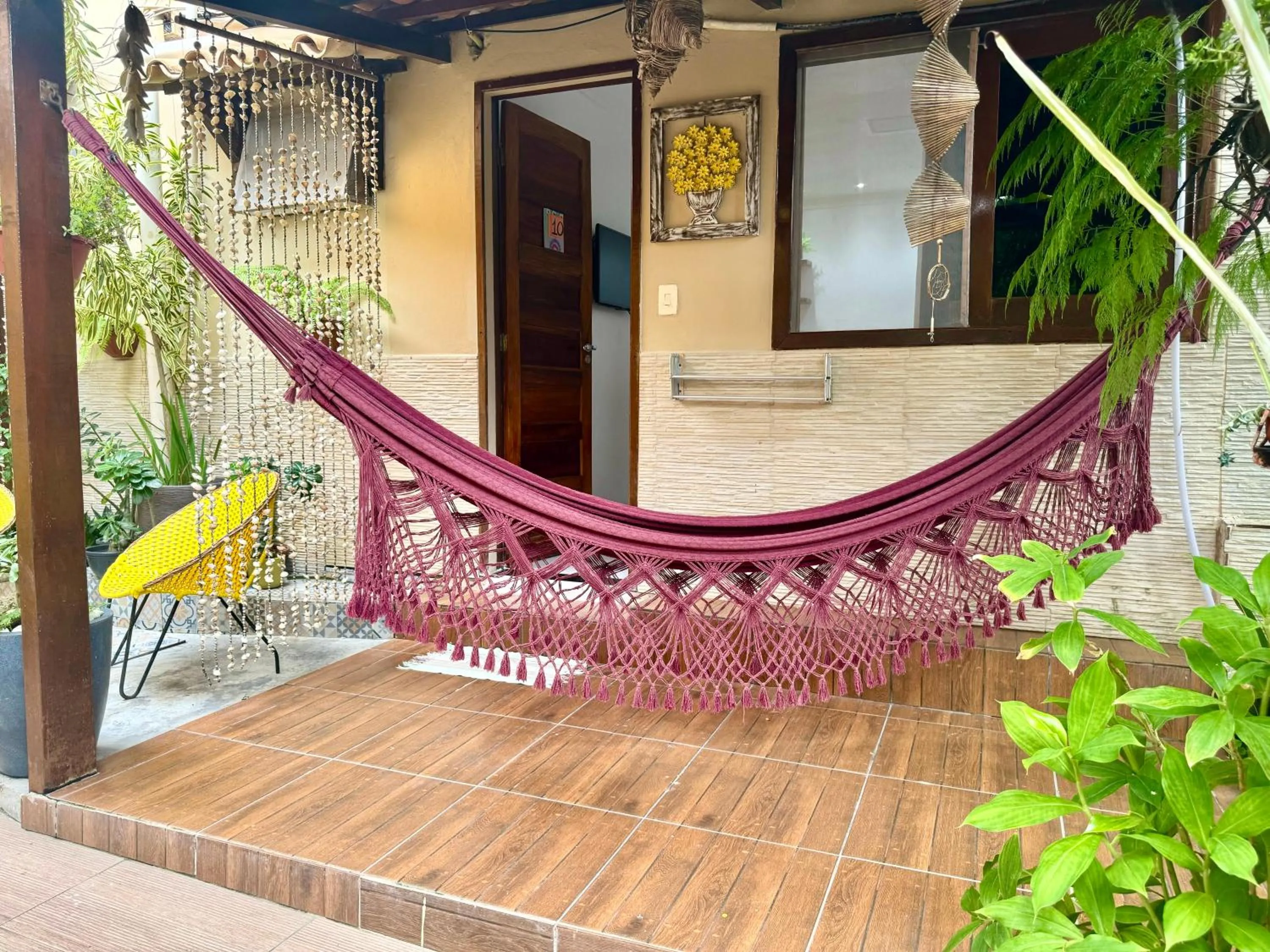 Patio in Pousada Som dos Pássaros