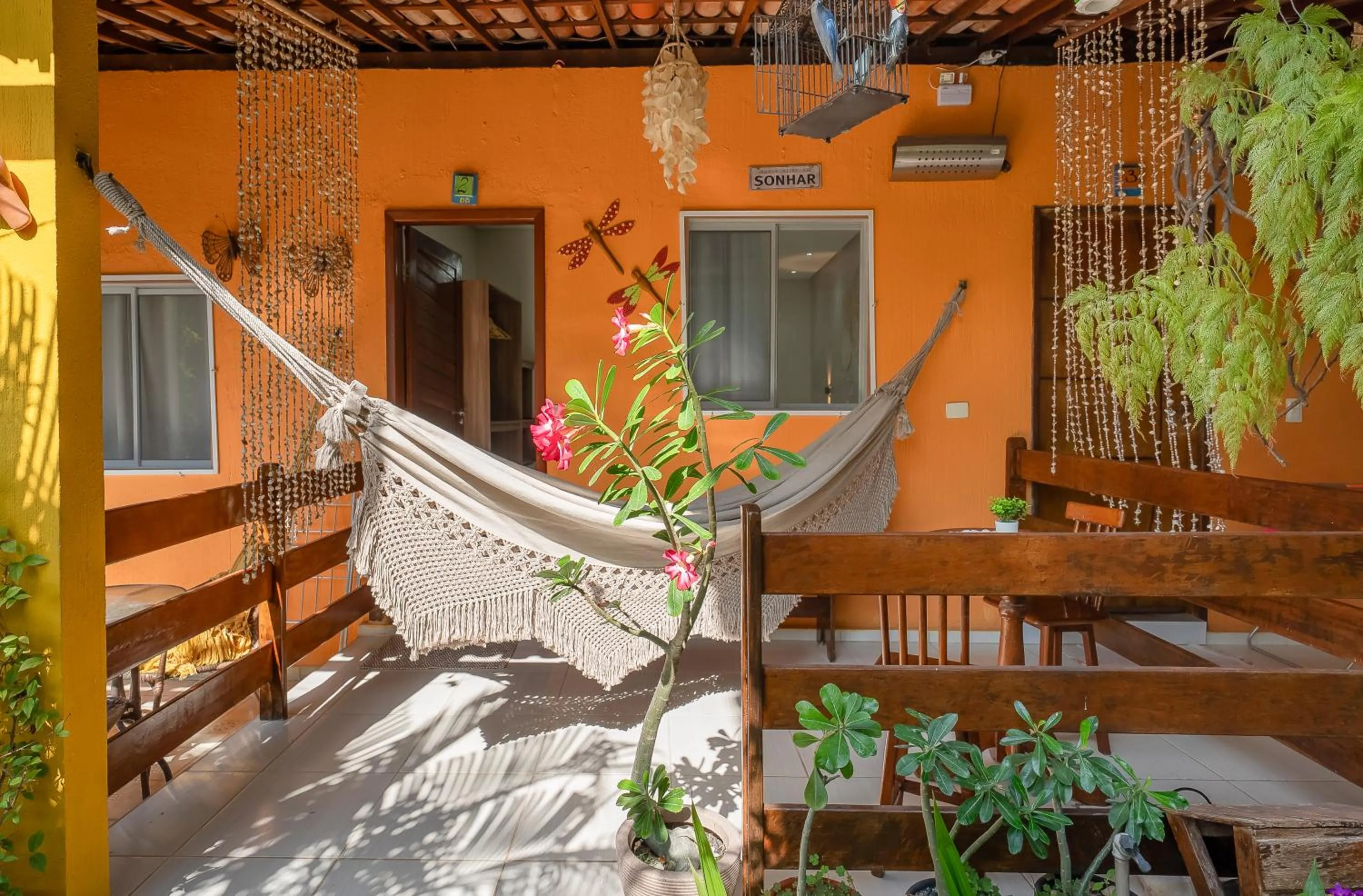 Patio in Pousada Som dos Pássaros