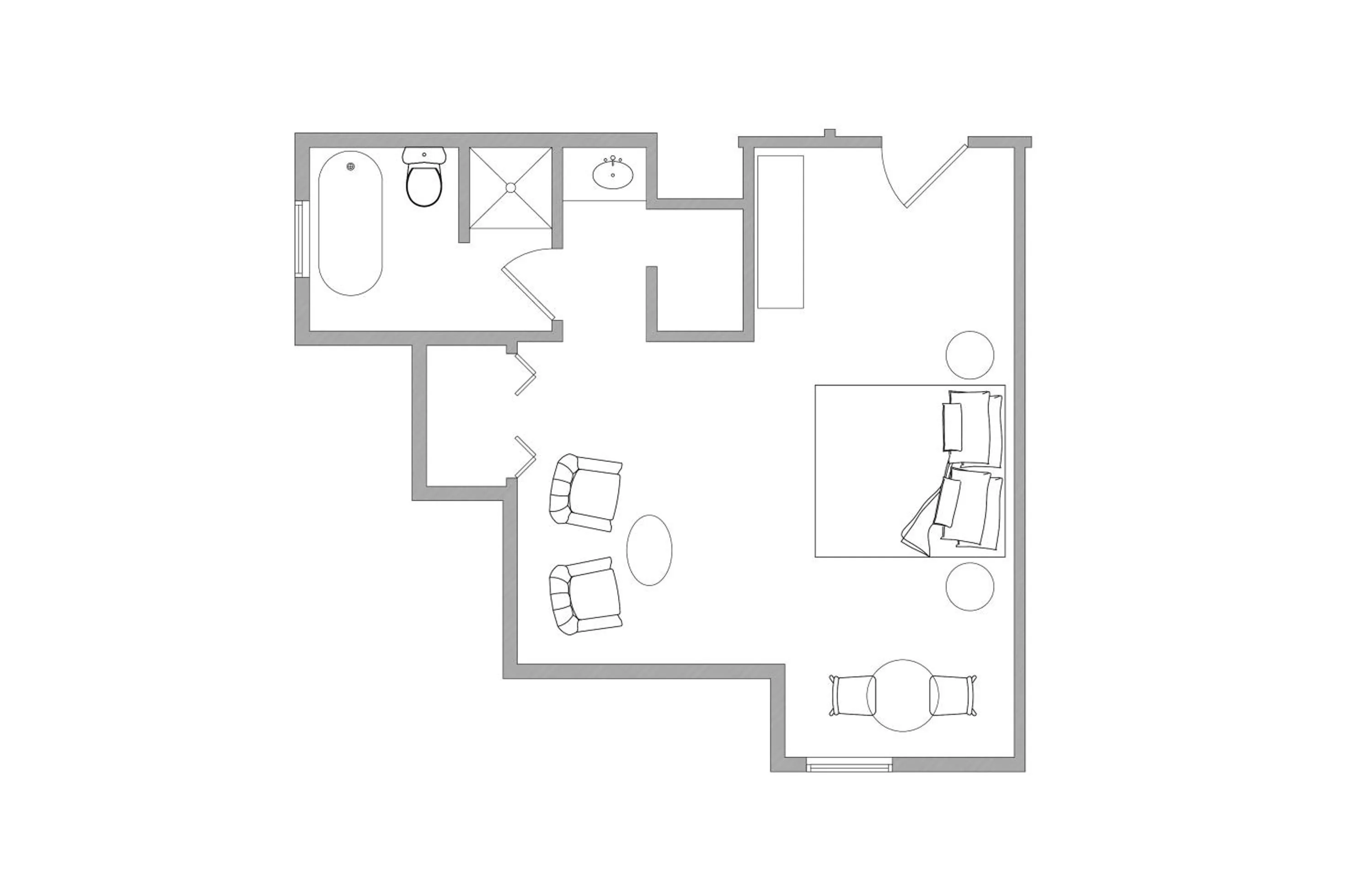 Floor plan in The Hotel Portsmouth - Downtown