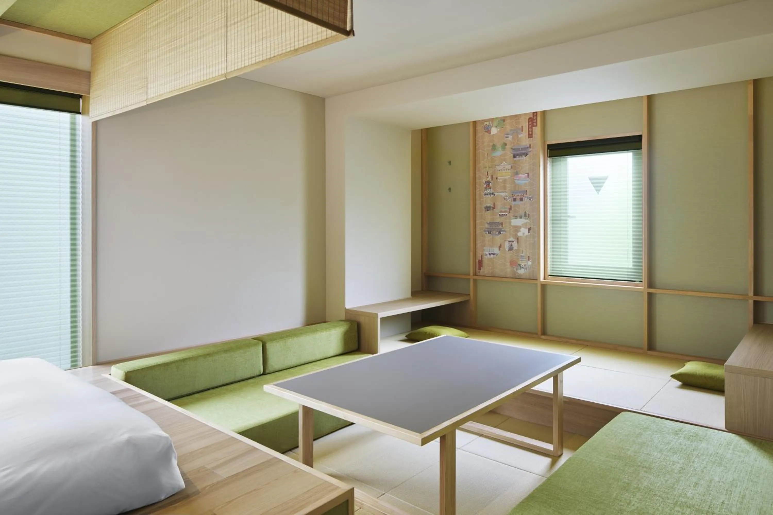 Living room, Bed in OMO5 Kyoto Gion by Hoshino Resorts