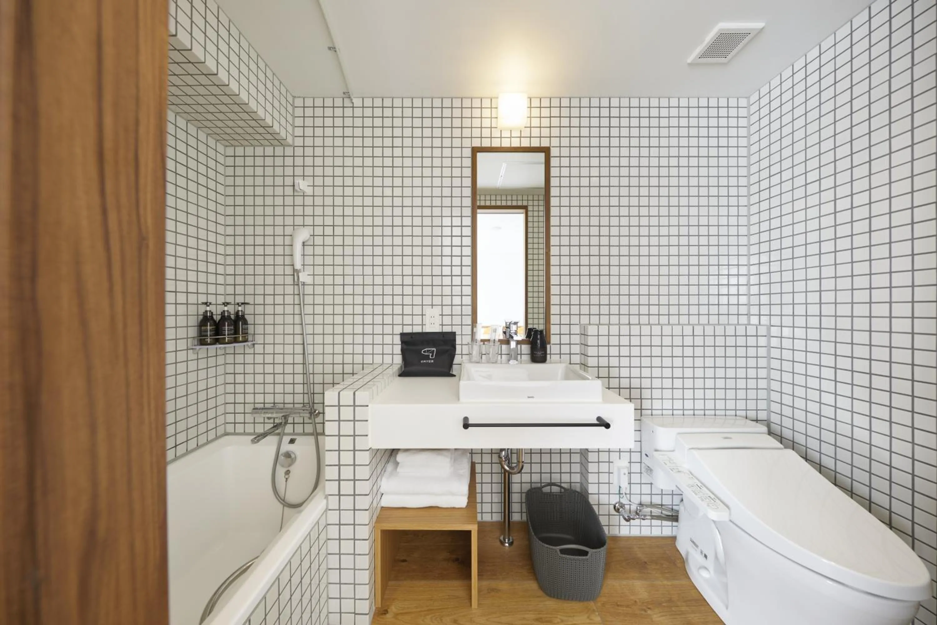 Bathroom in OMO5 Kyoto Sanjo by Hoshino Resorts