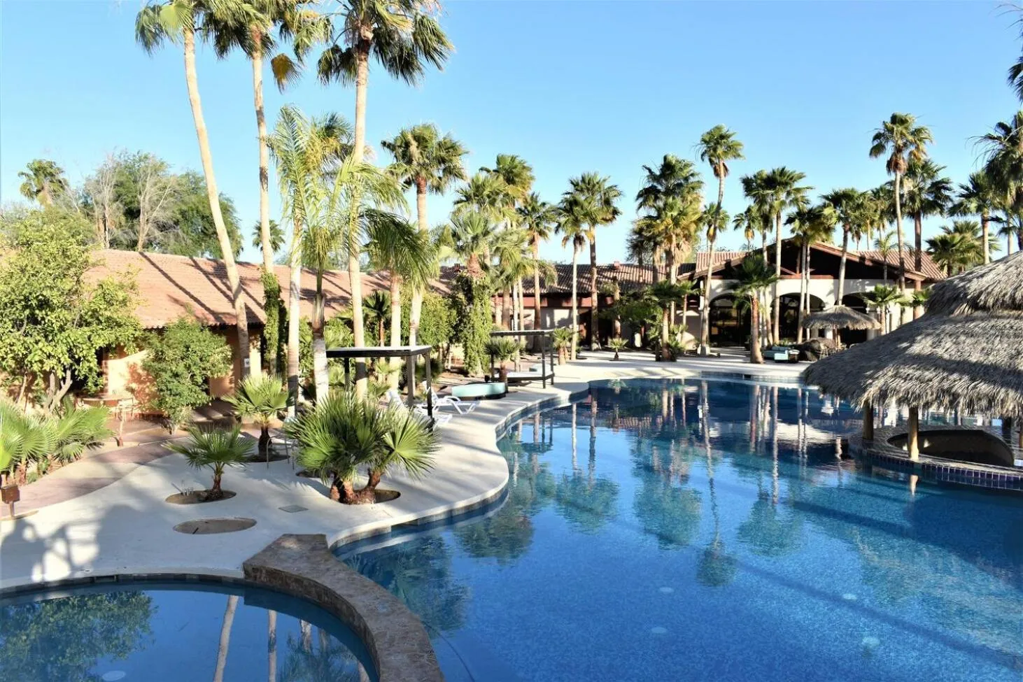 Pool view in HACIENDA MONARCAS Resort