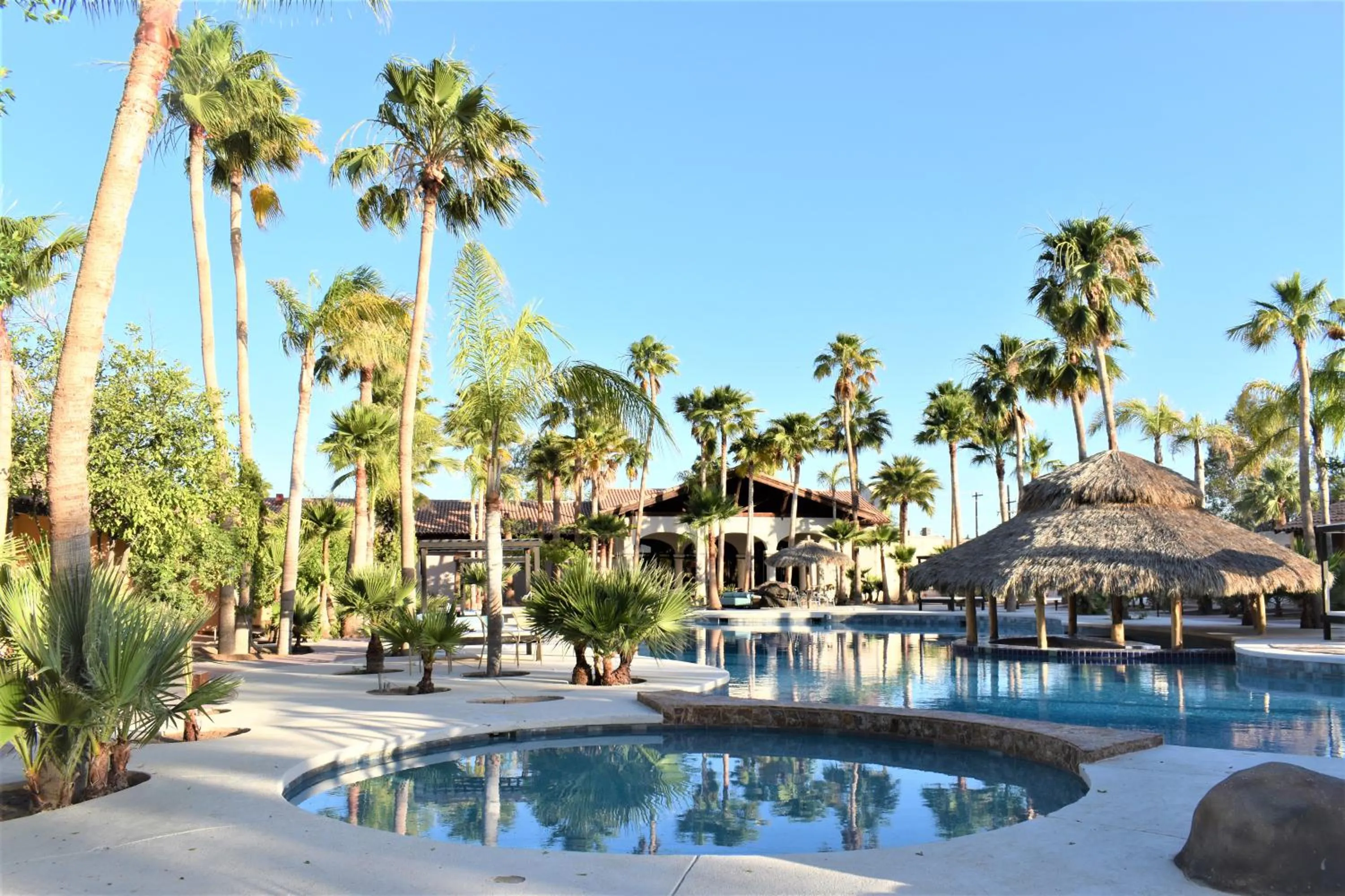Pool view in HACIENDA MONARCAS Resort
