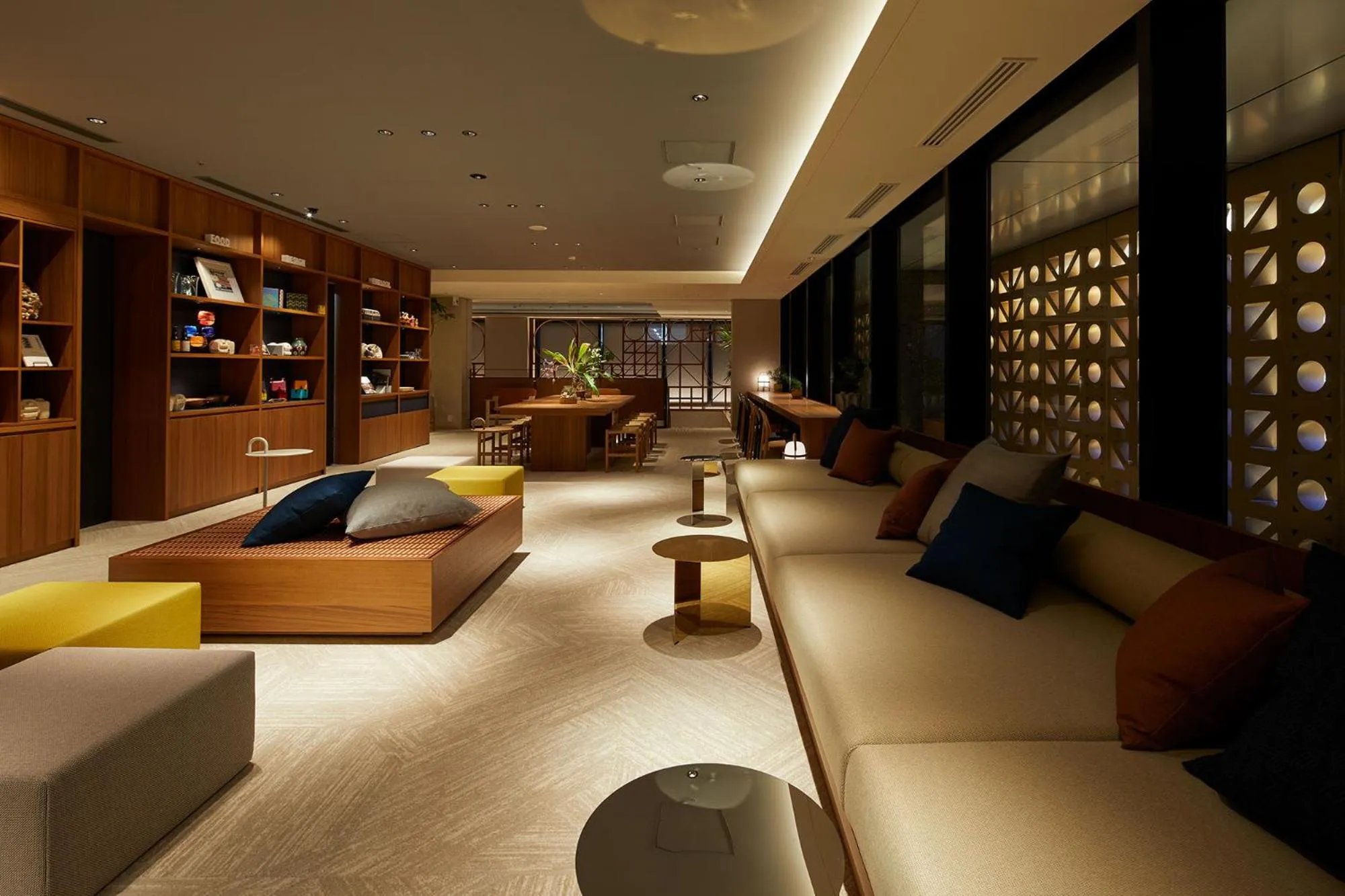 Communal lounge/ TV room in OMO5 Okinawa Naha by Hoshino Resorts