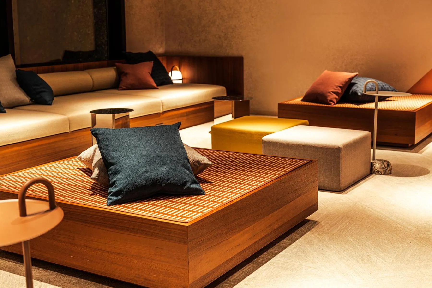 Communal lounge/ TV room in OMO5 Okinawa Naha by Hoshino Resorts