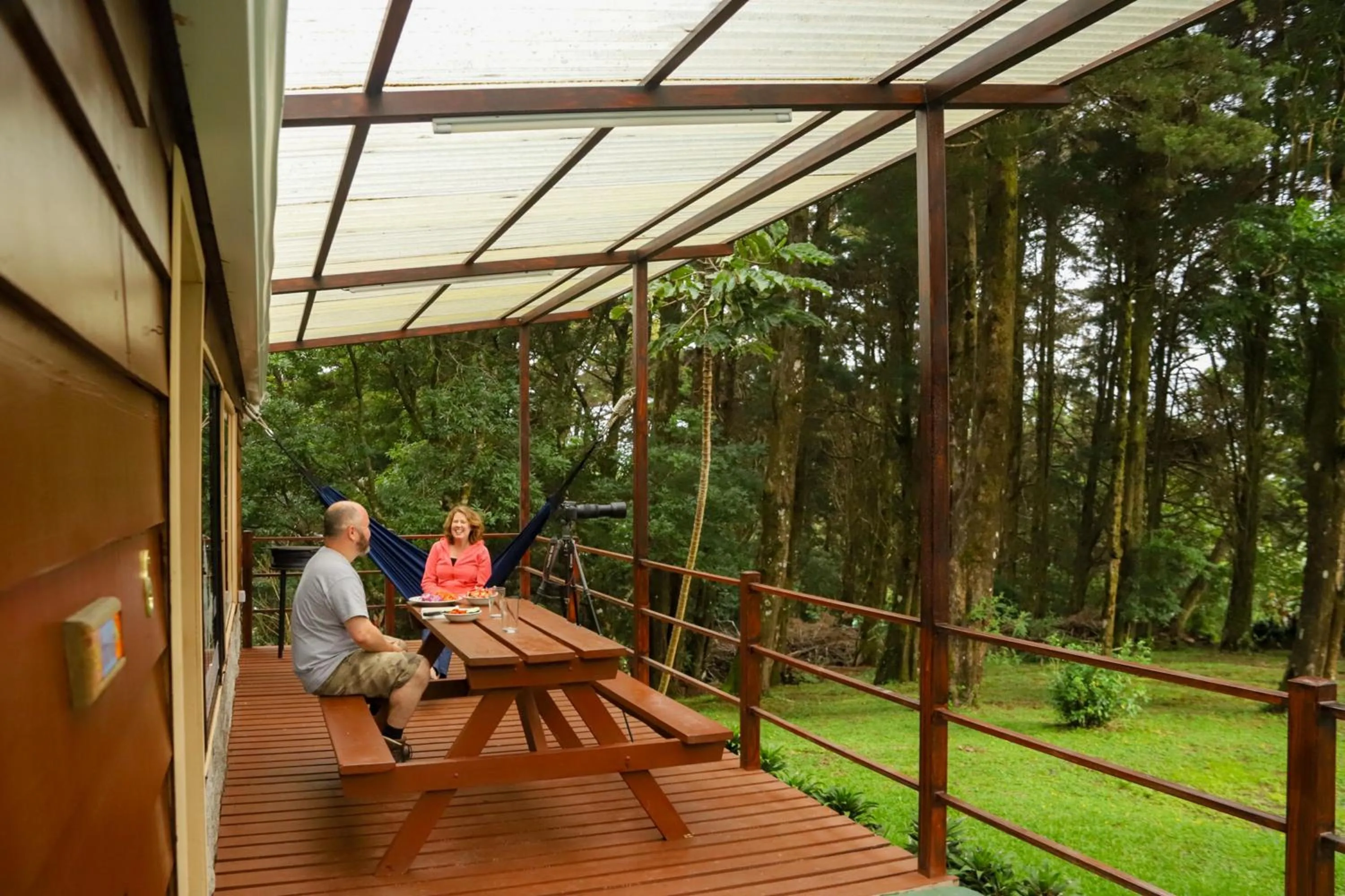 Balcony/Terrace in Los Pinos Cabins & Reserve