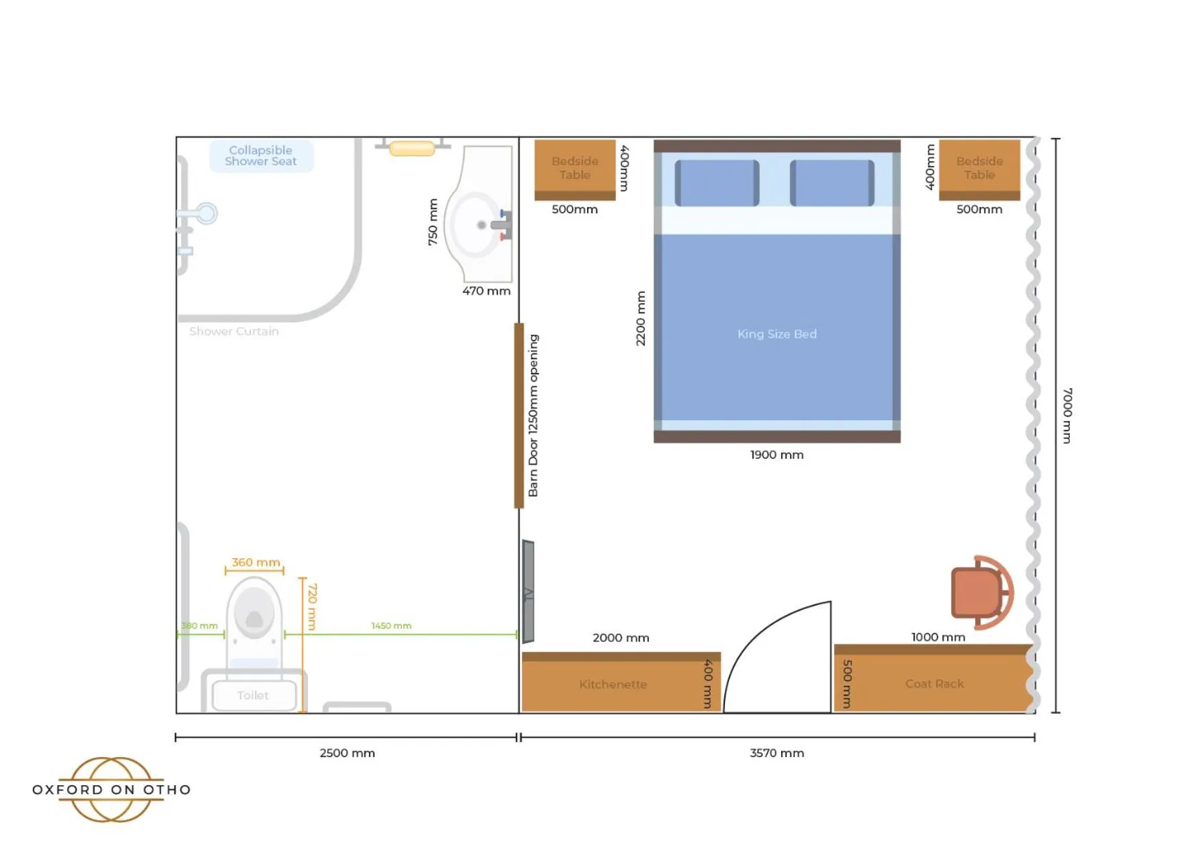 Floor plan in Oxford on Otho
