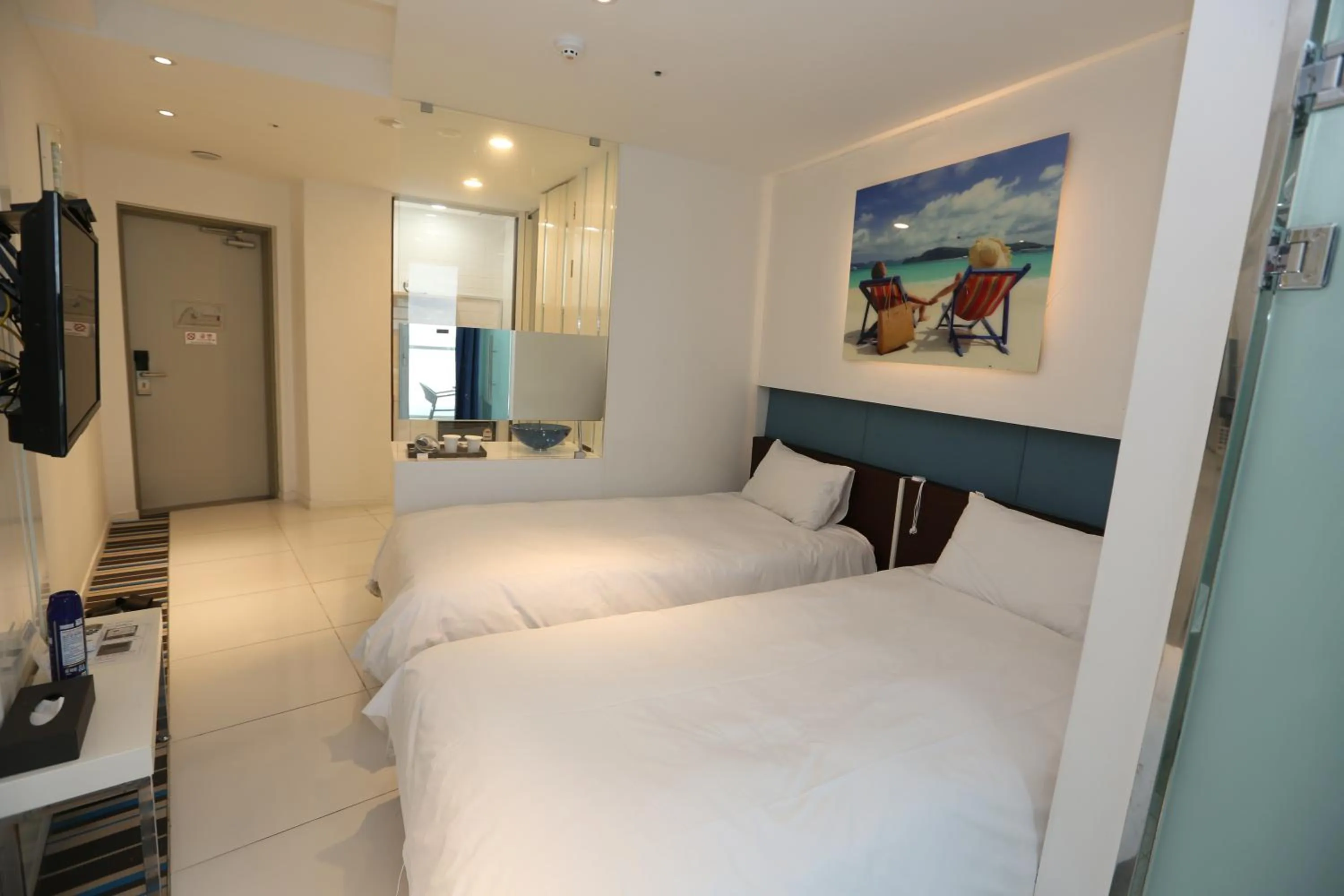 Bedroom, Bed in Hamdeok Beach Stay Jeju