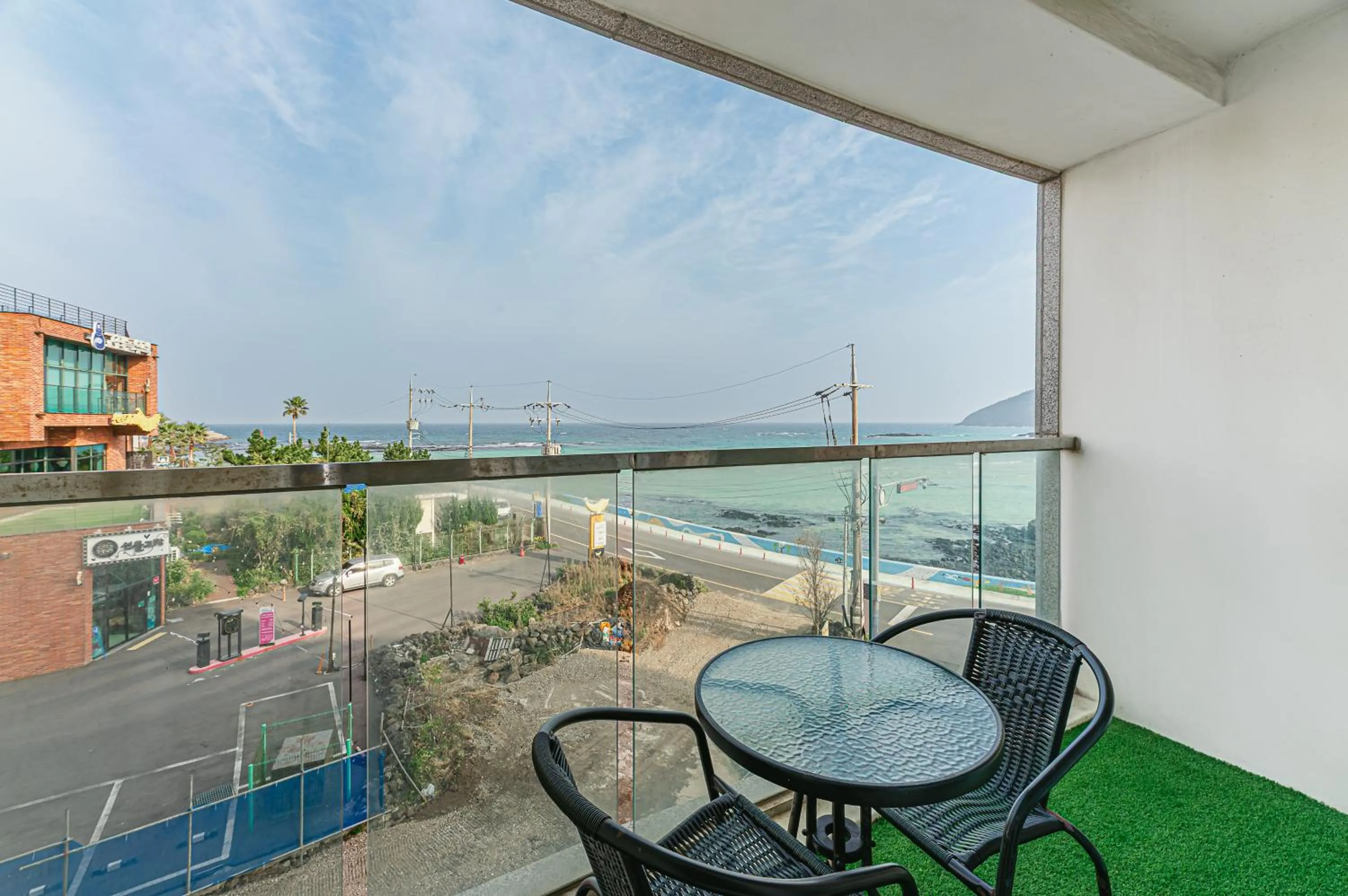 Balcony/Terrace in Hamdeok Beach Stay Jeju