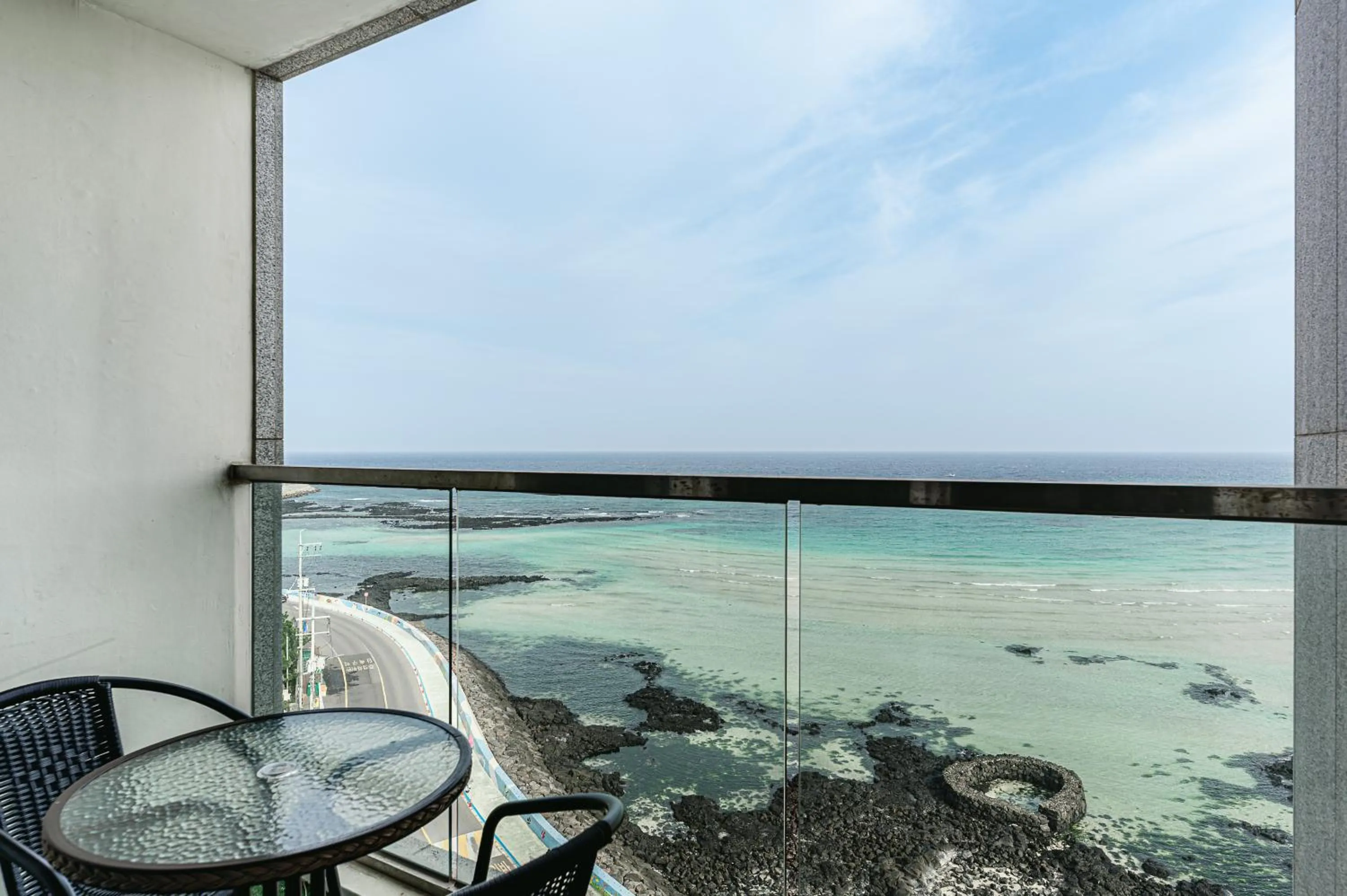 Balcony/Terrace in Hamdeok Beach Stay Jeju