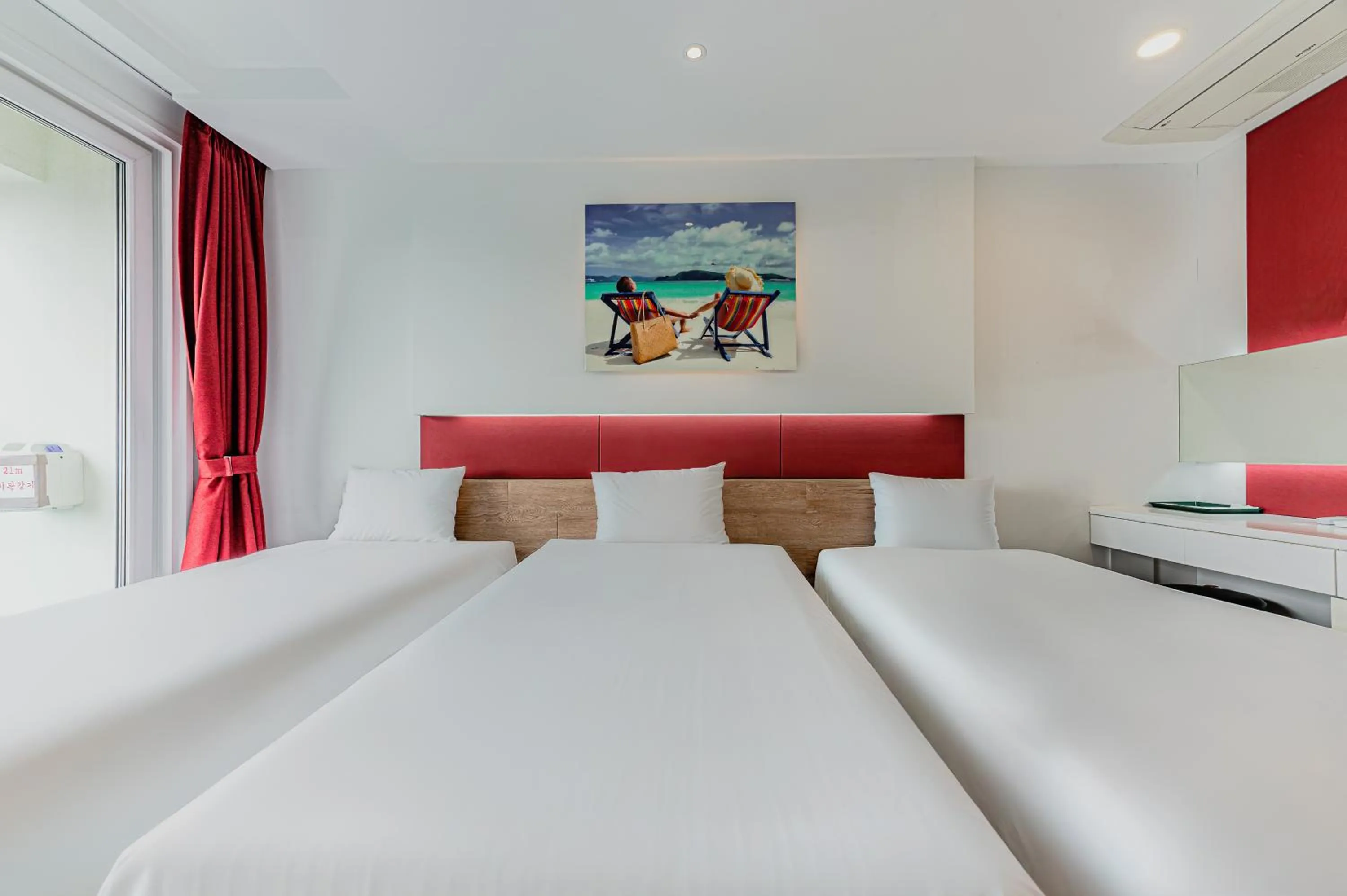 Bed in Hamdeok Beach Stay Jeju