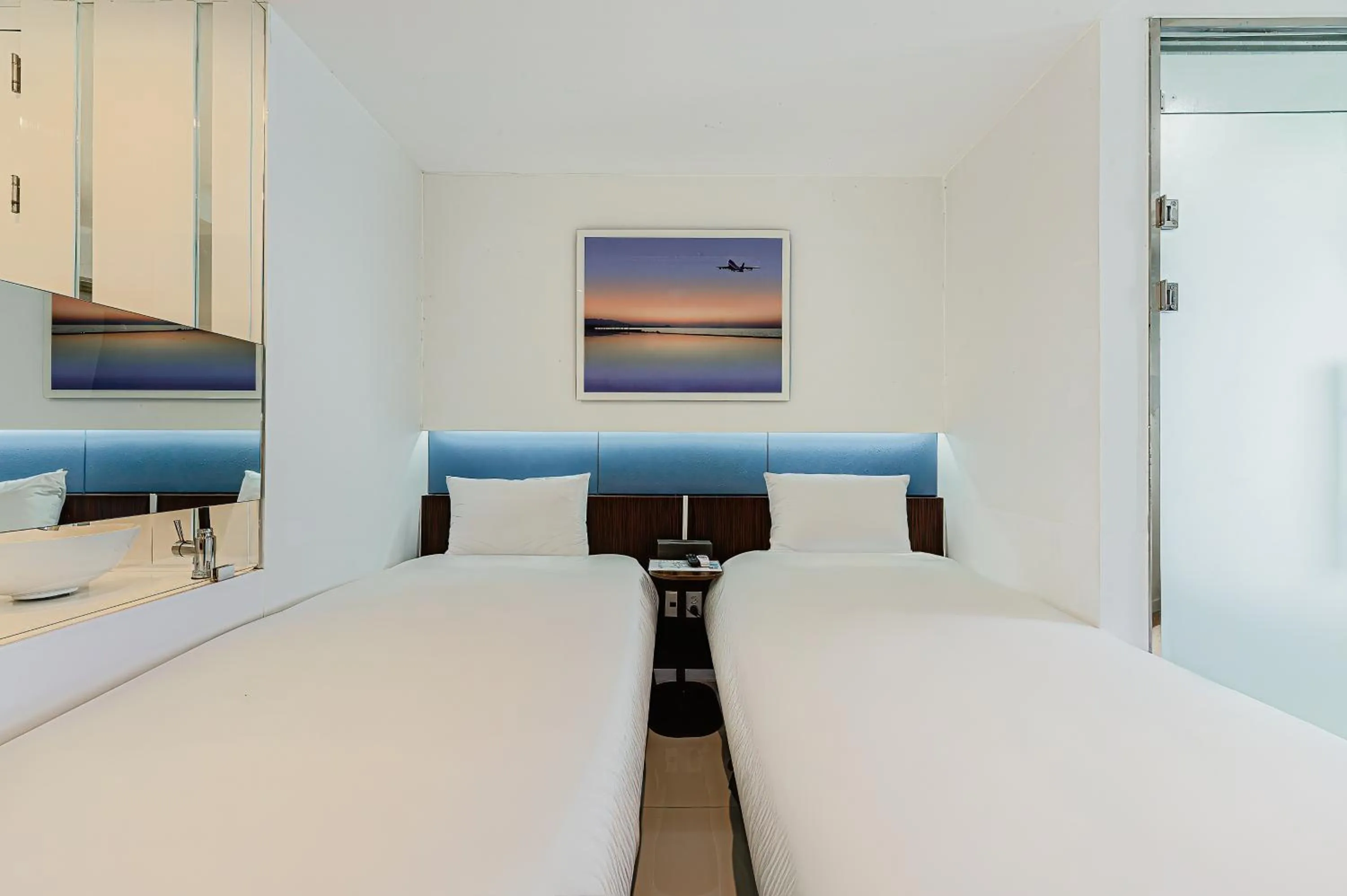Bed in Hamdeok Beach Stay Jeju