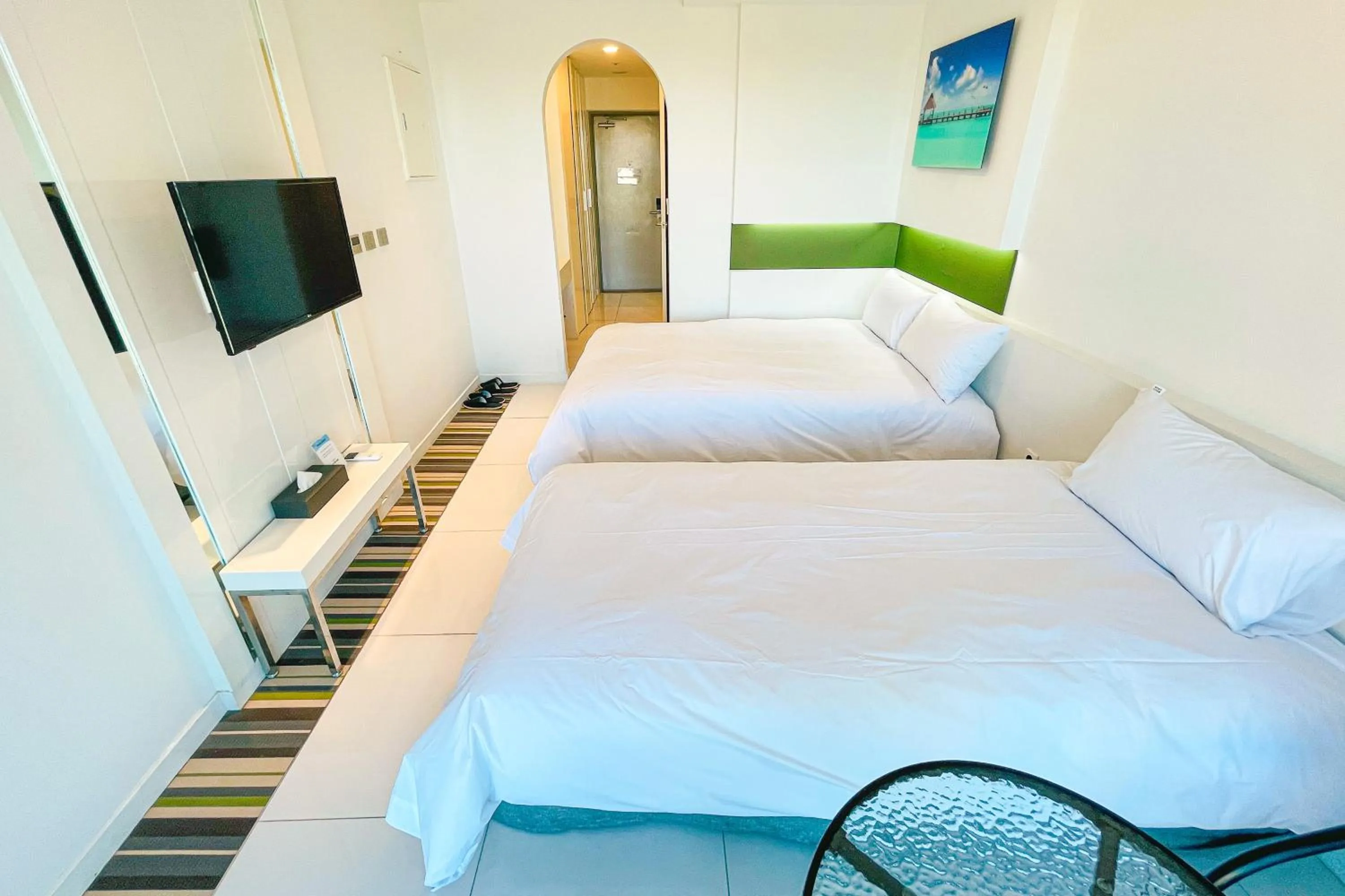 Bed in Hamdeok Beach Stay Jeju