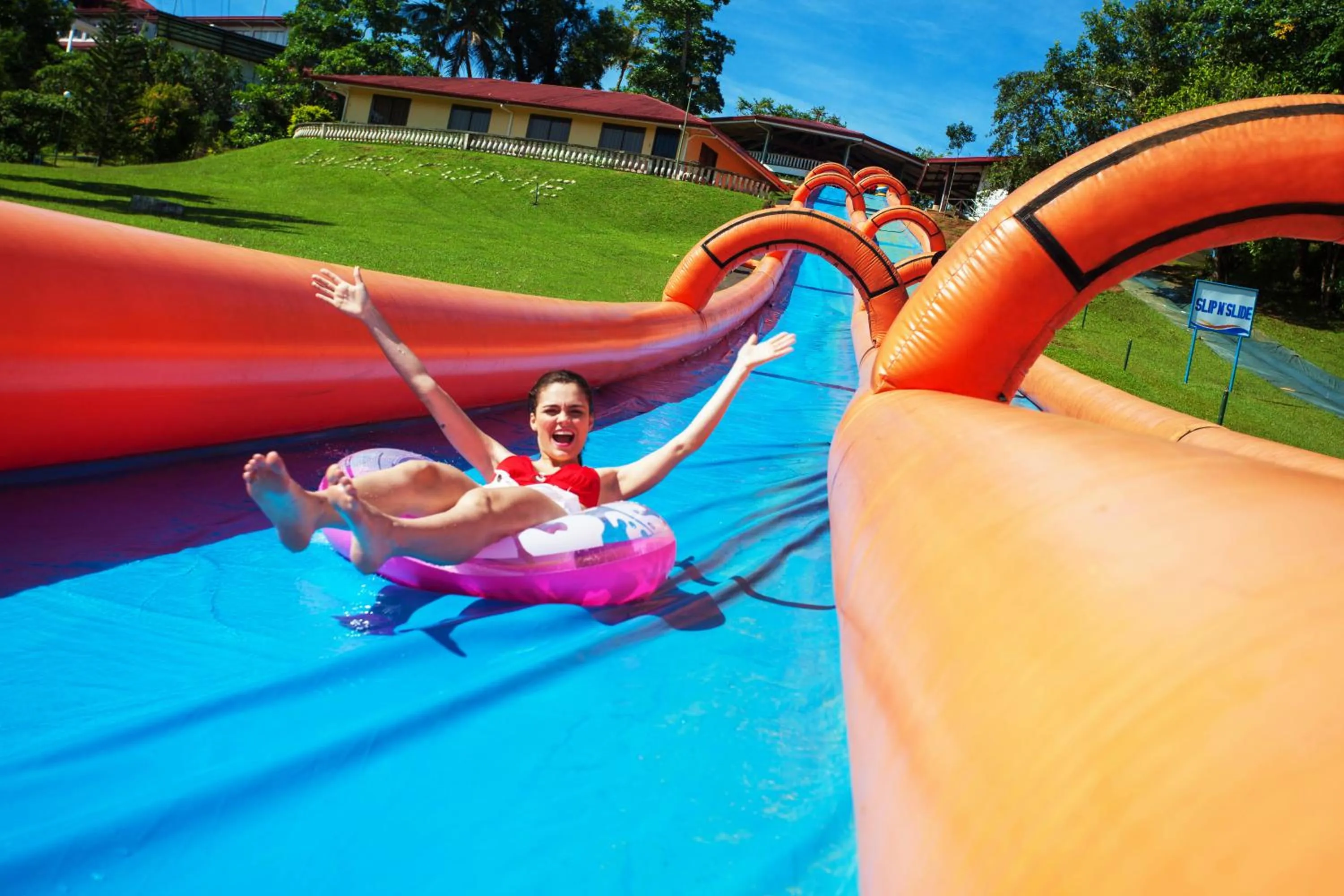 Aqua park in Caliraya Resort Club