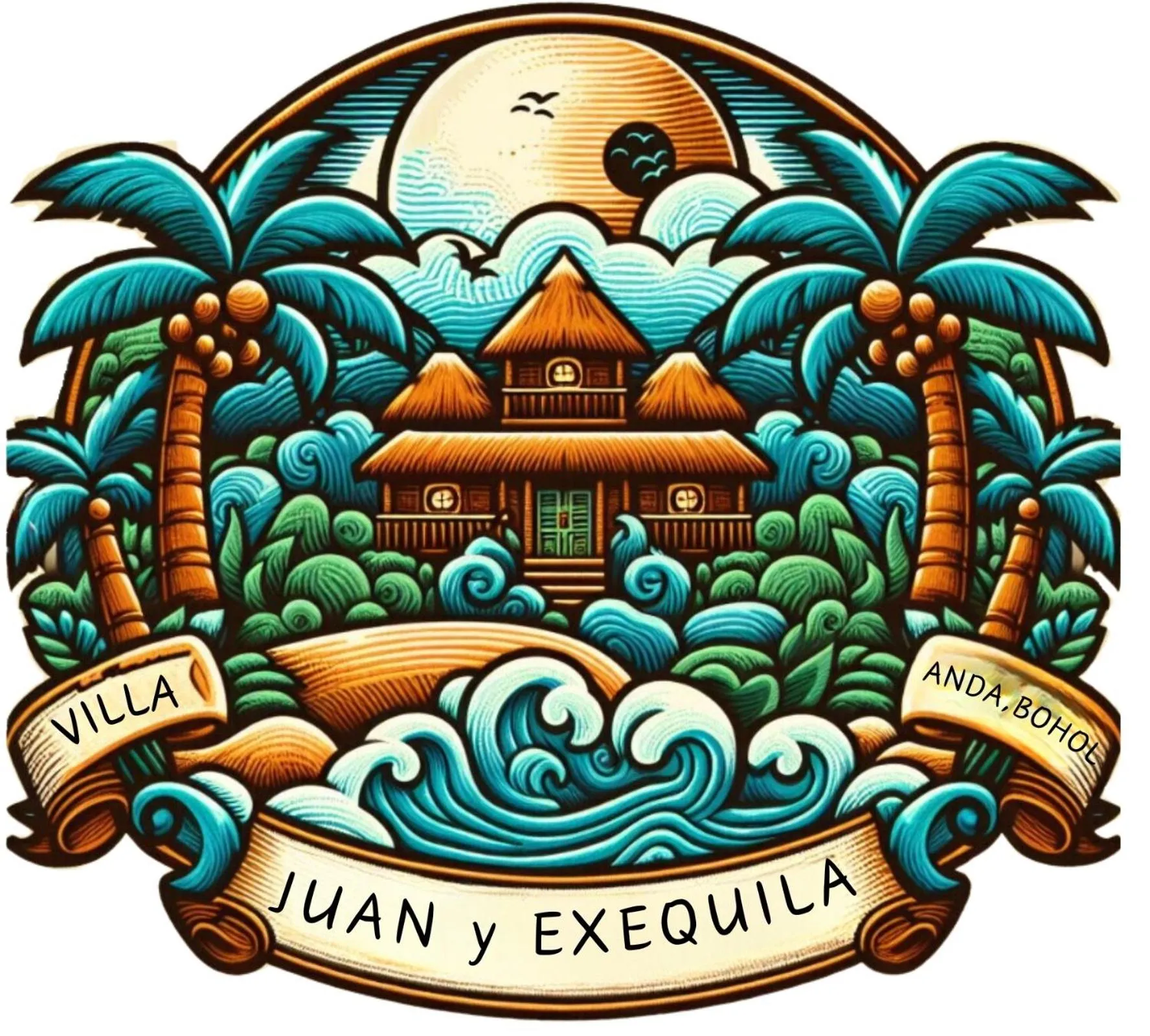 Logo/Certificate/Sign in Villa Juan y Exequiela