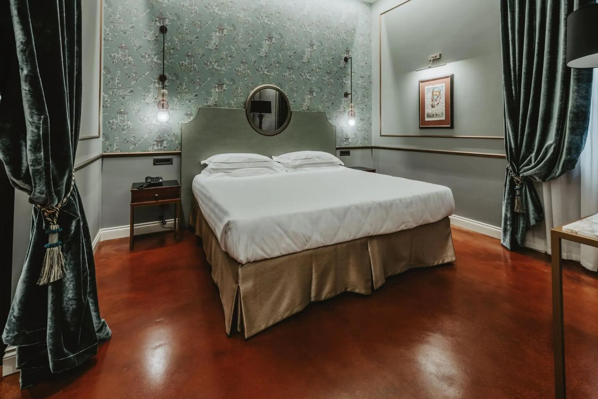 Bed in Hotel Giorgione