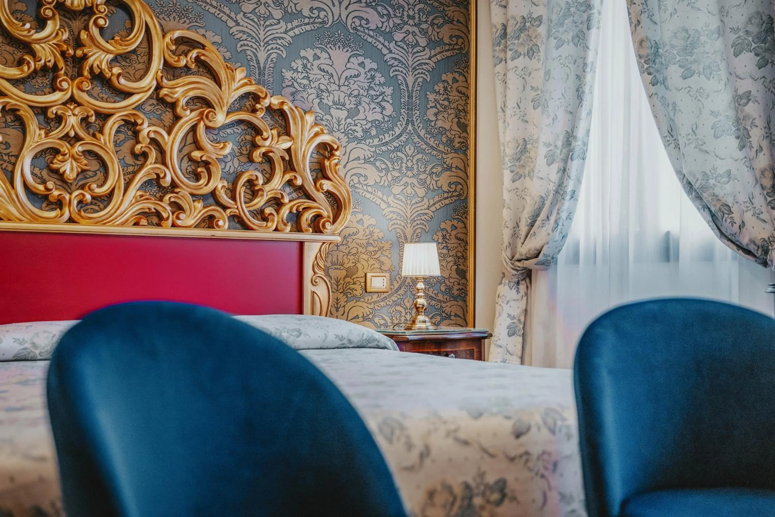 Decorative detail, Bed in Hotel Giorgione