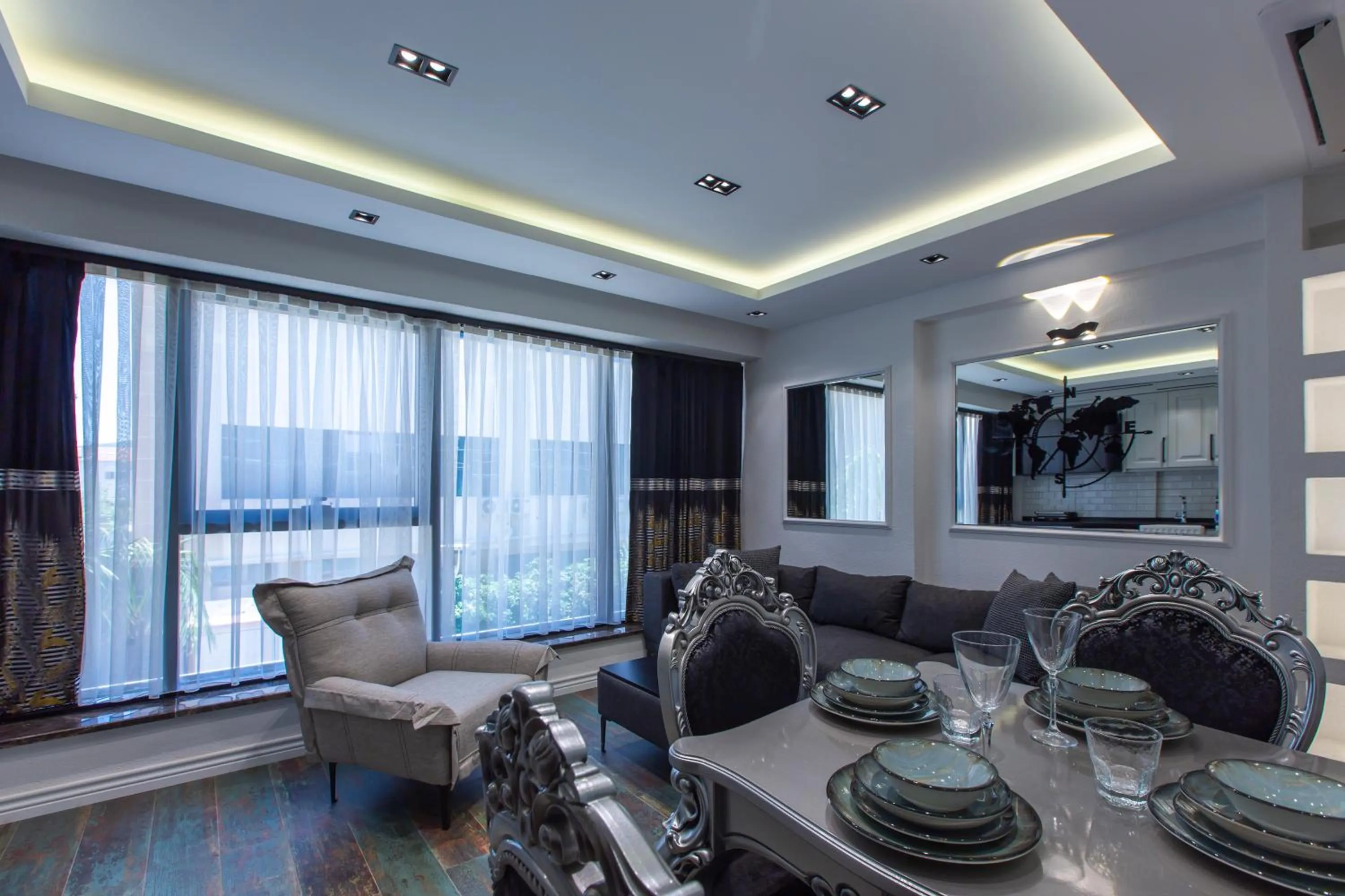 Seating area in Angel Residence