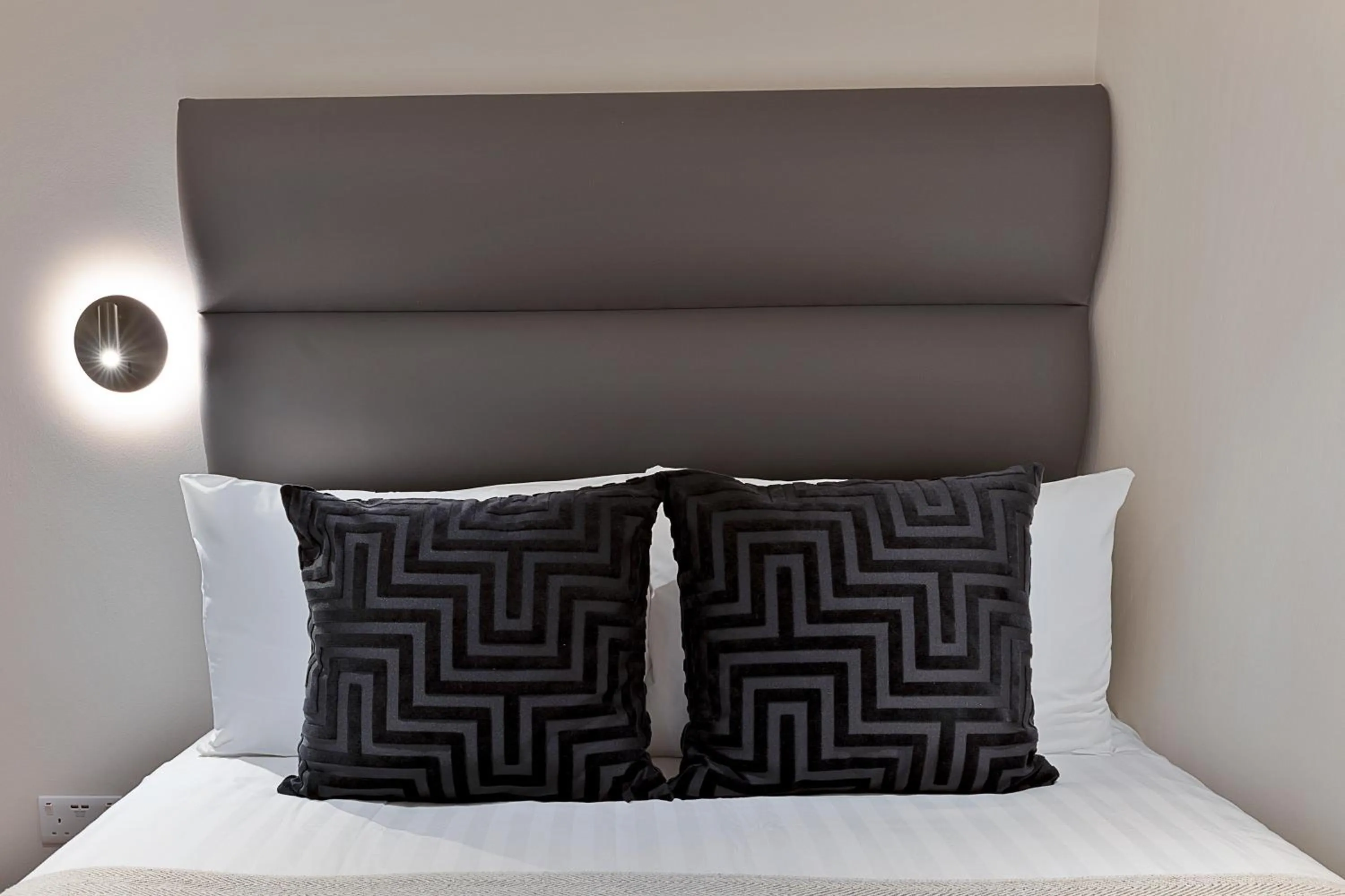 Decorative detail, Bed in Cleveland Residences Kensington