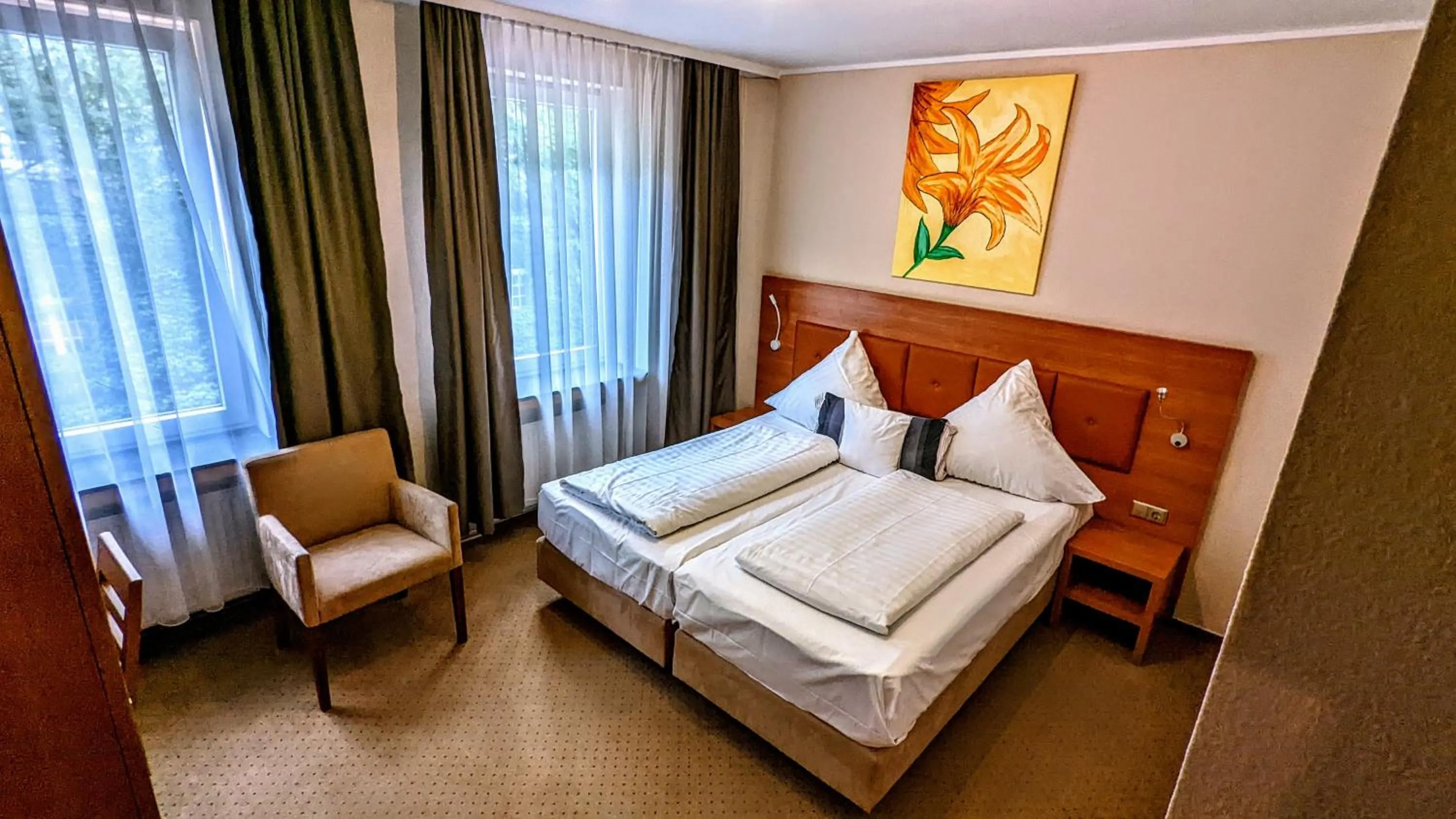 Bed in Hotel am Rathaus