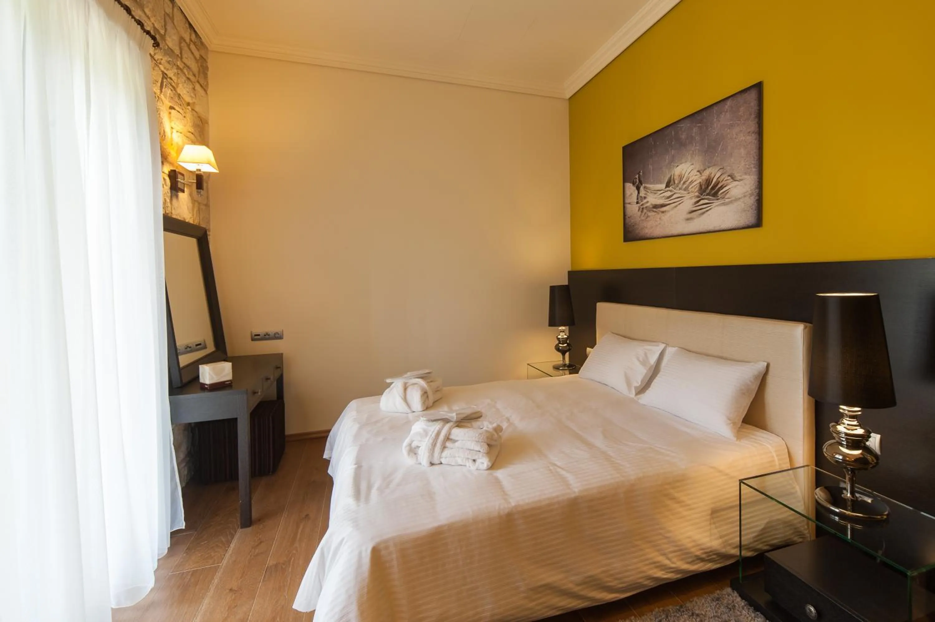 Decorative detail, Bed in Levidi Suites