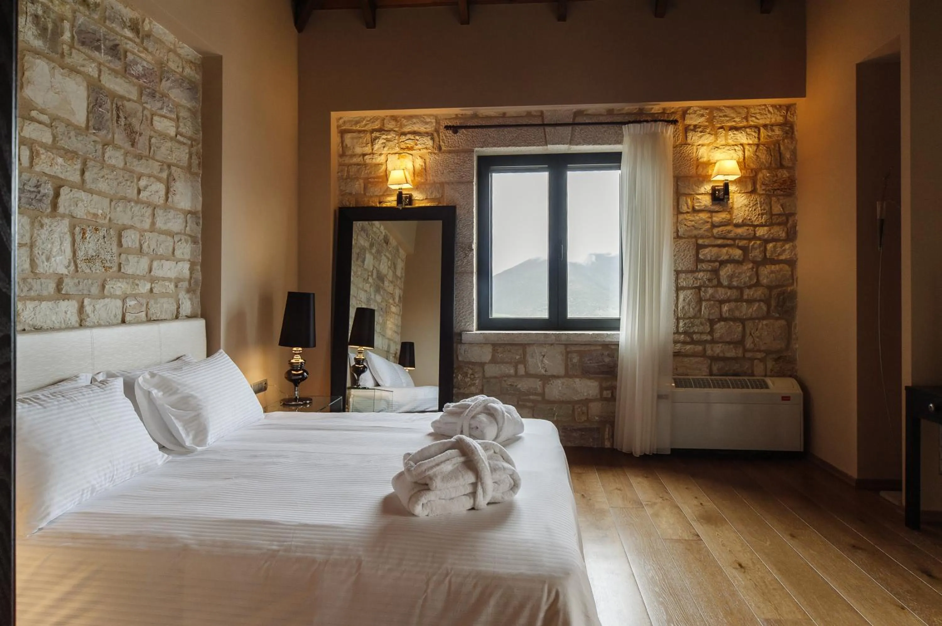 Decorative detail, Bed in Levidi Suites