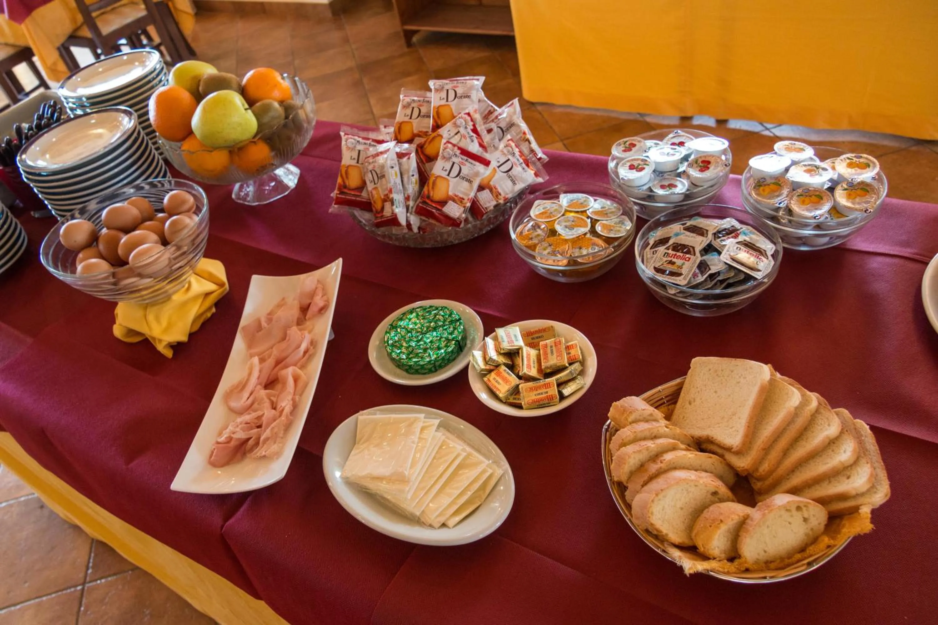 Buffet breakfast in Hotel Belvedere