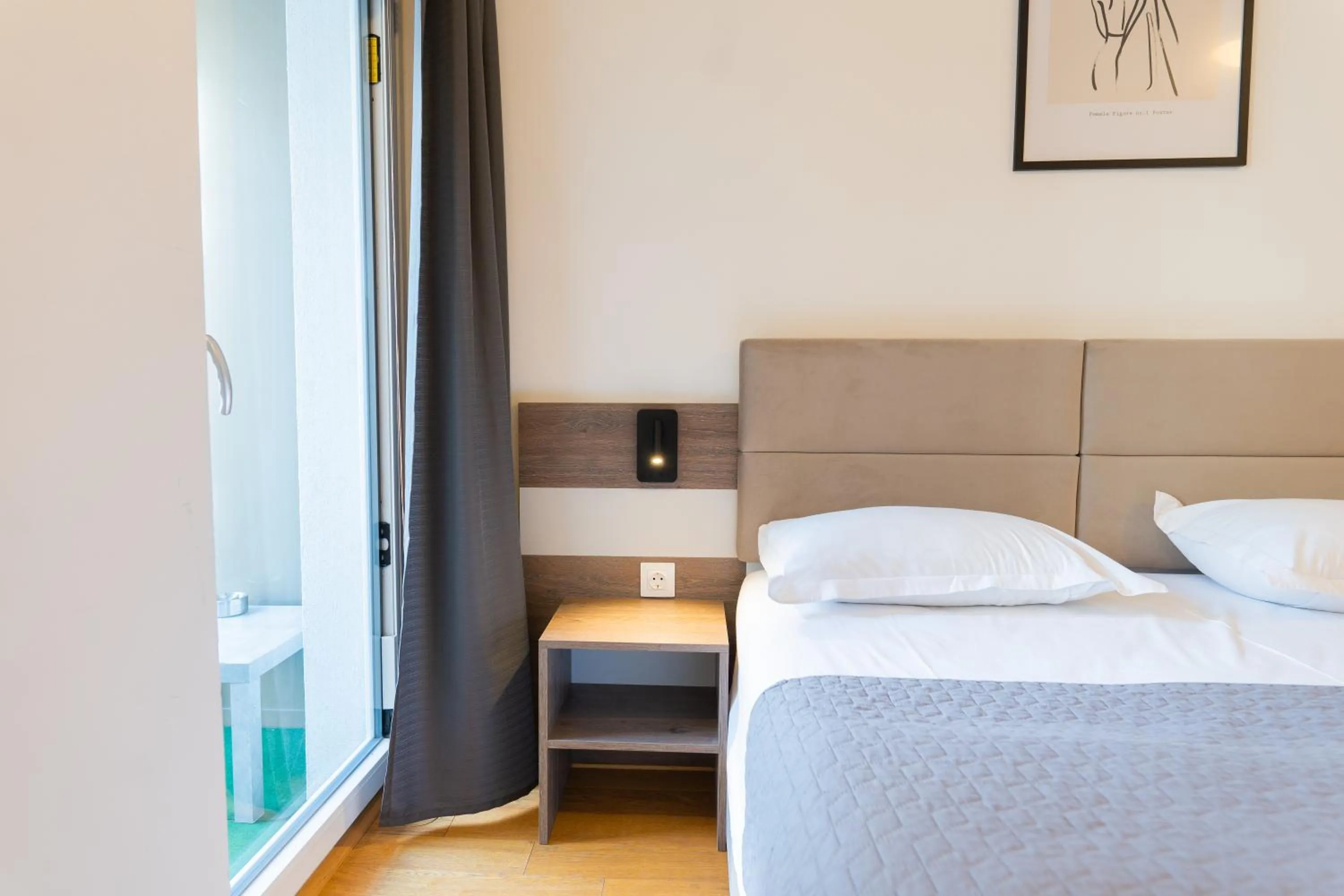 Bed in Hotel Triester