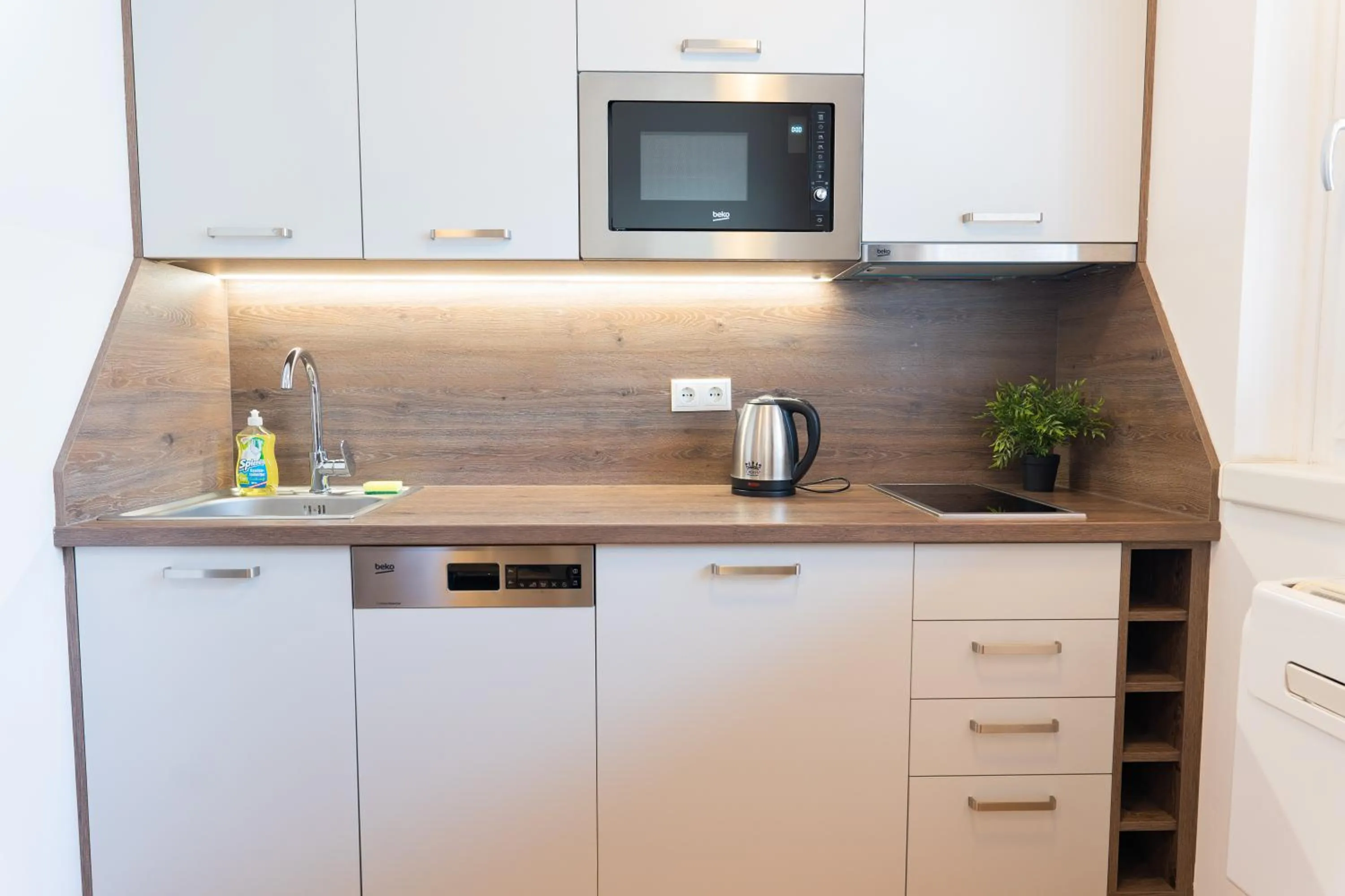 Kitchen or kitchenette in Hotel Triester