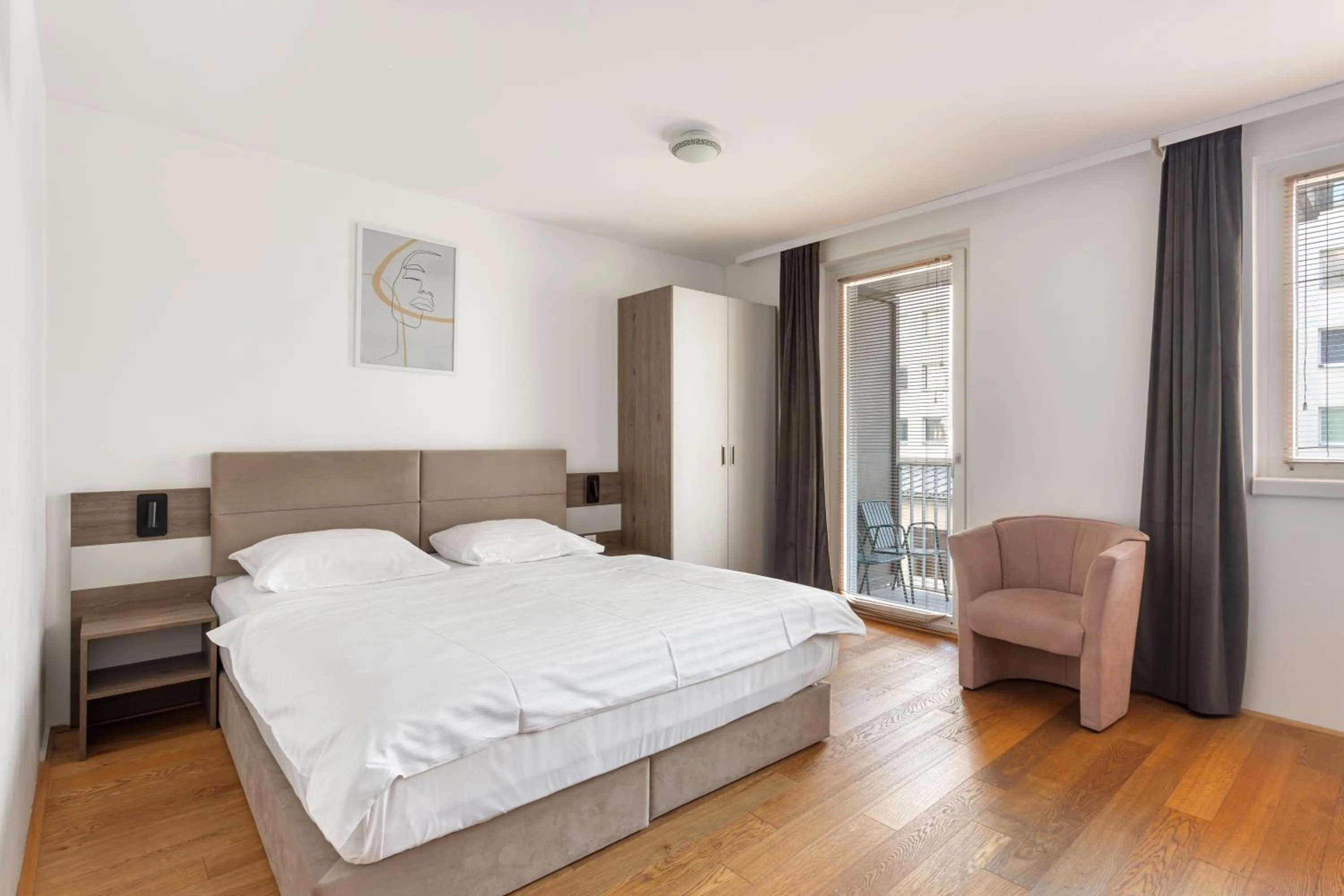 Bed in Hotel Triester