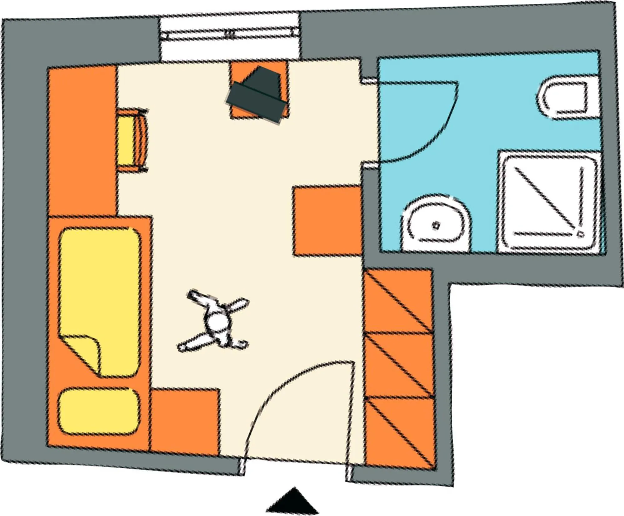 Floor plan in Residence Hotel Gasser