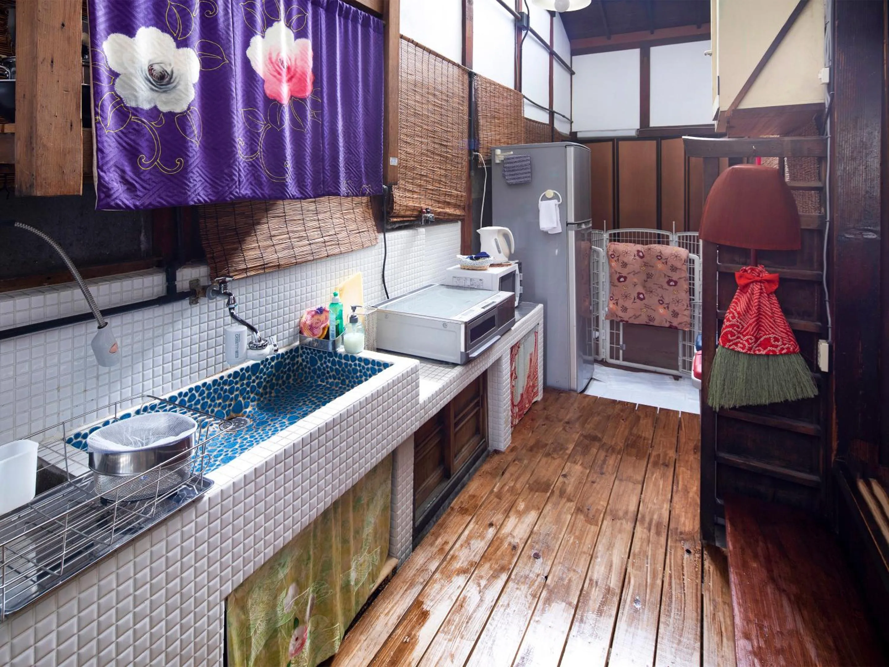 Kitchen or kitchenette in naokonoza Bettei Umekoji