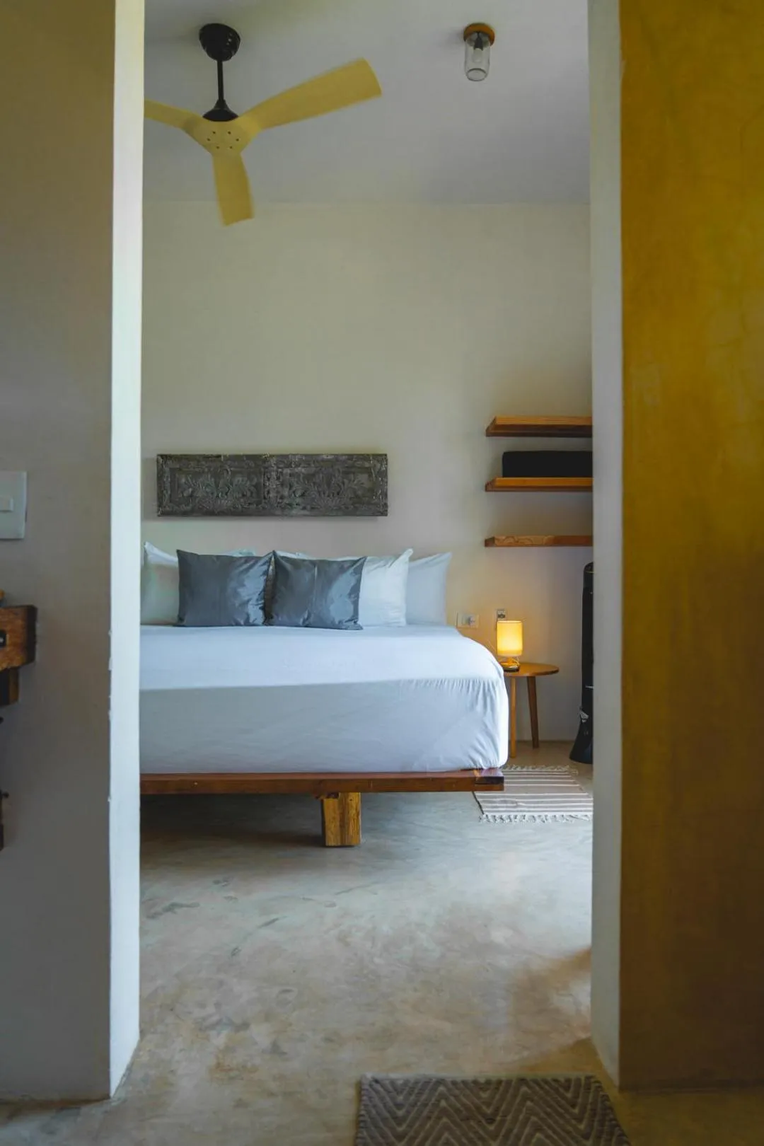 Bed in Casa Mia El Cuyo Eco Beach Boutique Hotel