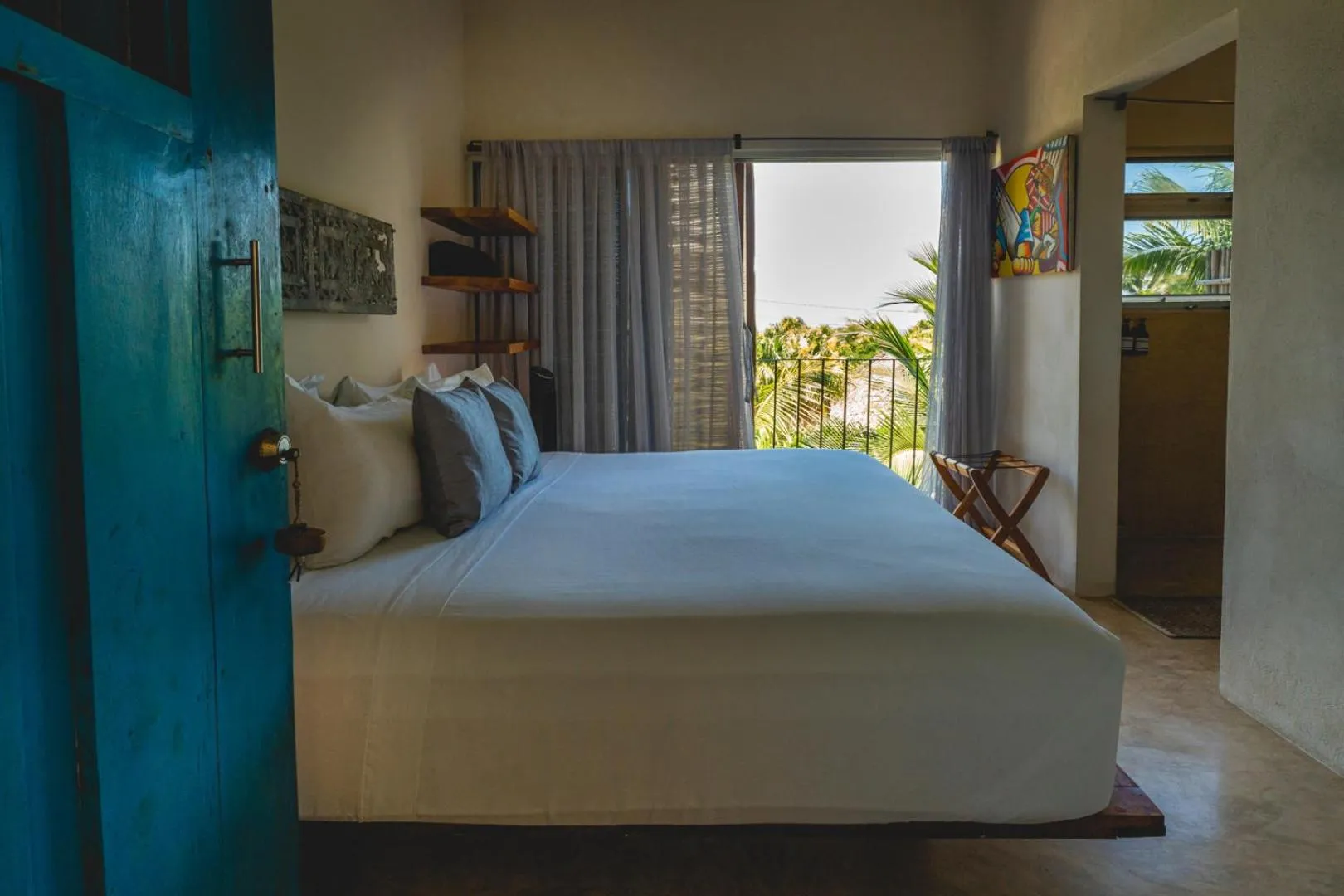 Bed in Casa Mia El Cuyo Eco Beach Boutique Hotel