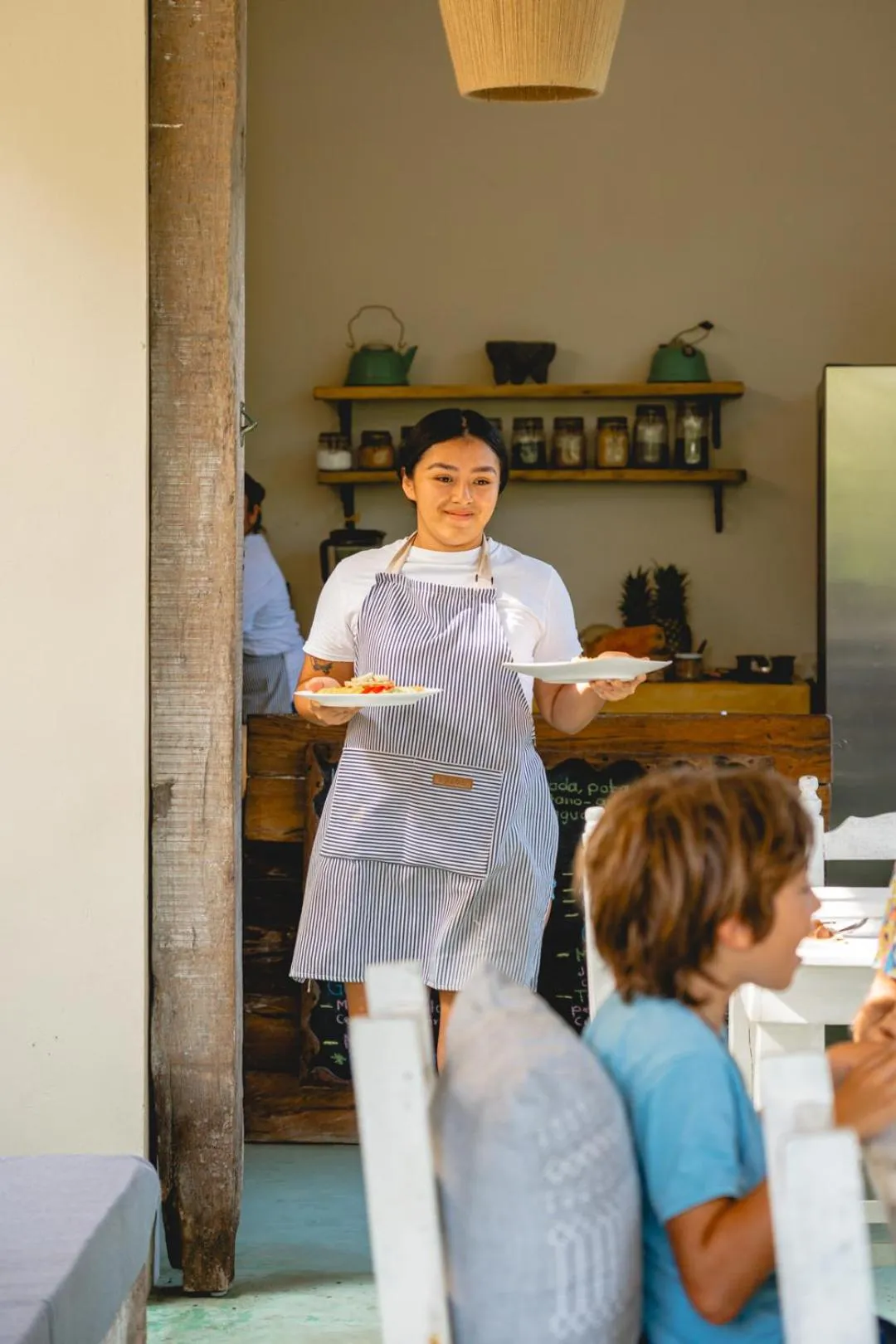 Restaurant/places to eat in Casa Mia El Cuyo Eco Beach Boutique Hotel