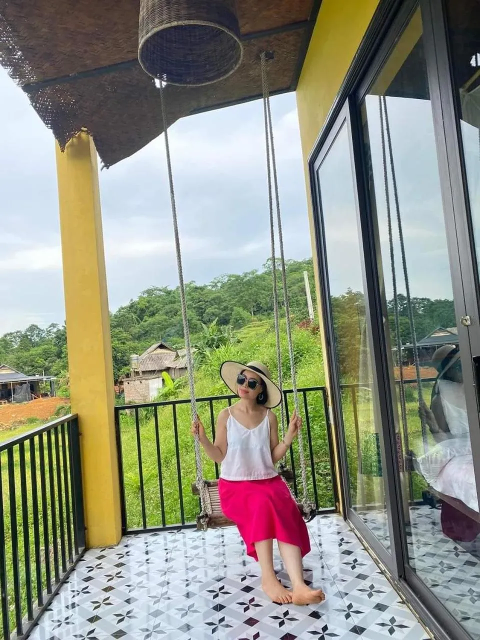 Balcony/Terrace in Pu Luong May Home & Cafe