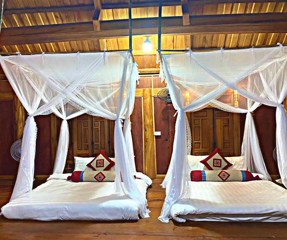 Bedroom, Bed in Pu Luong May Home & Cafe