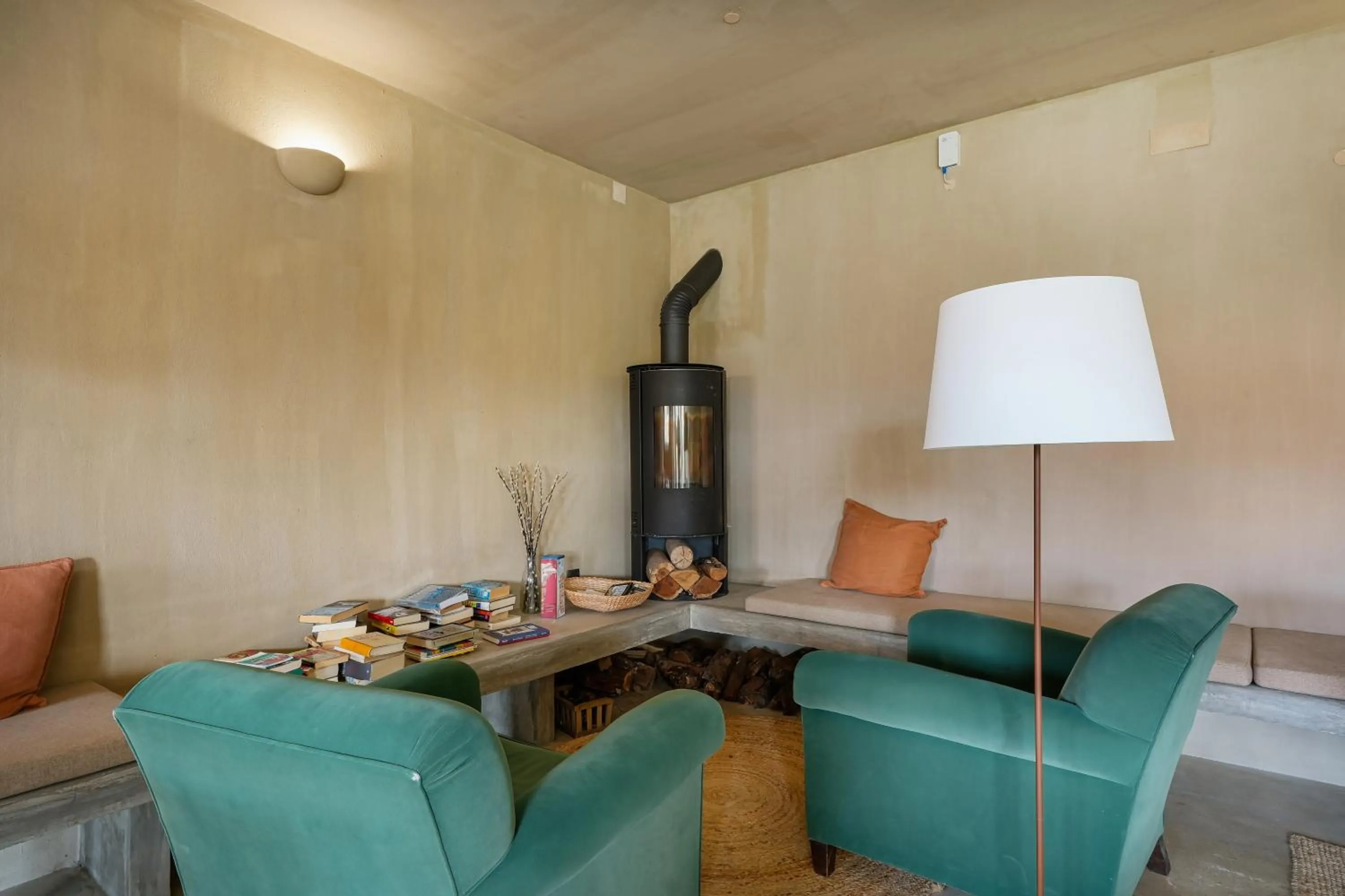 fireplace in Azenhas do Mar Valley House