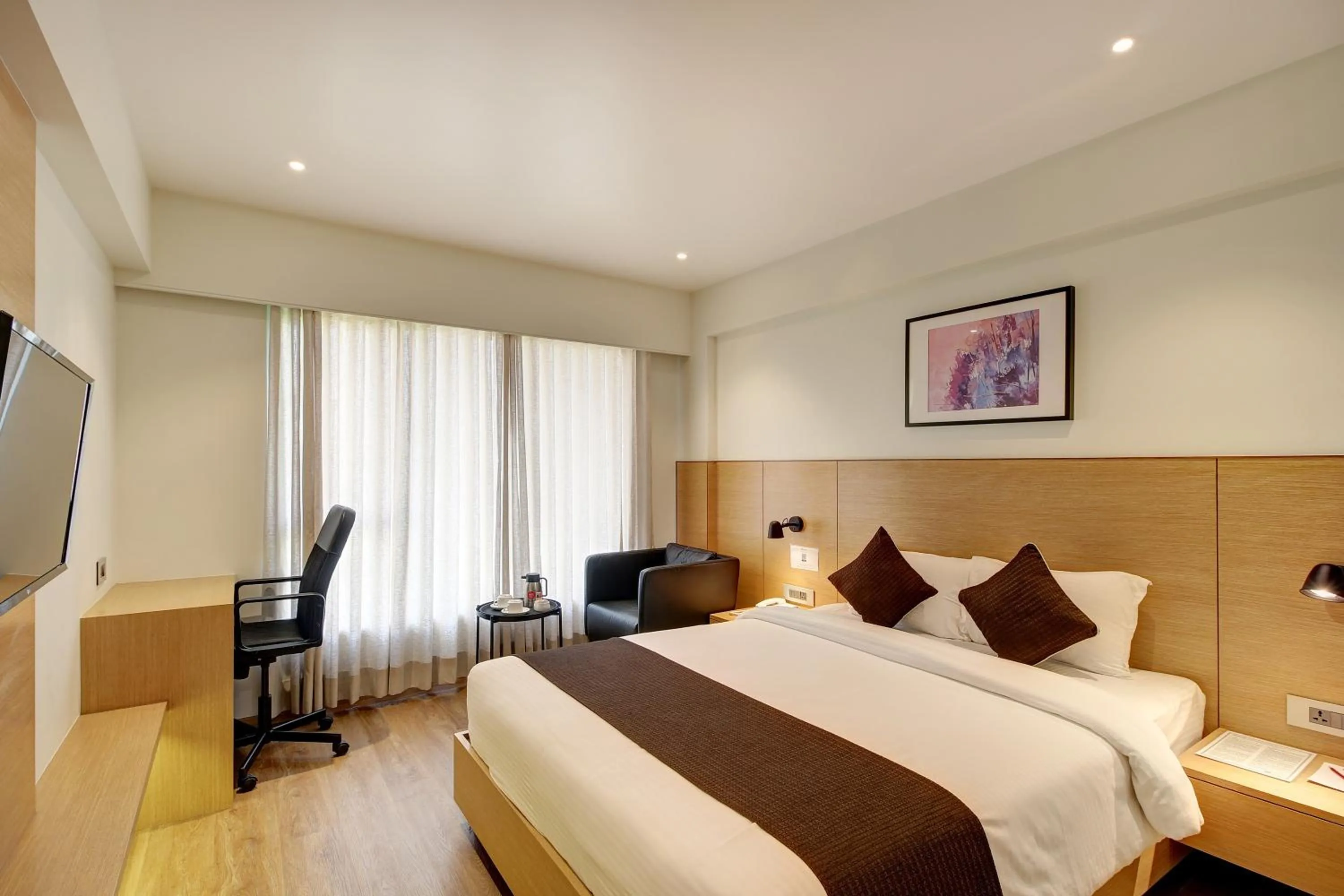 Bed in Hotel Mumbai House Ghansoli, Navi Mumbai