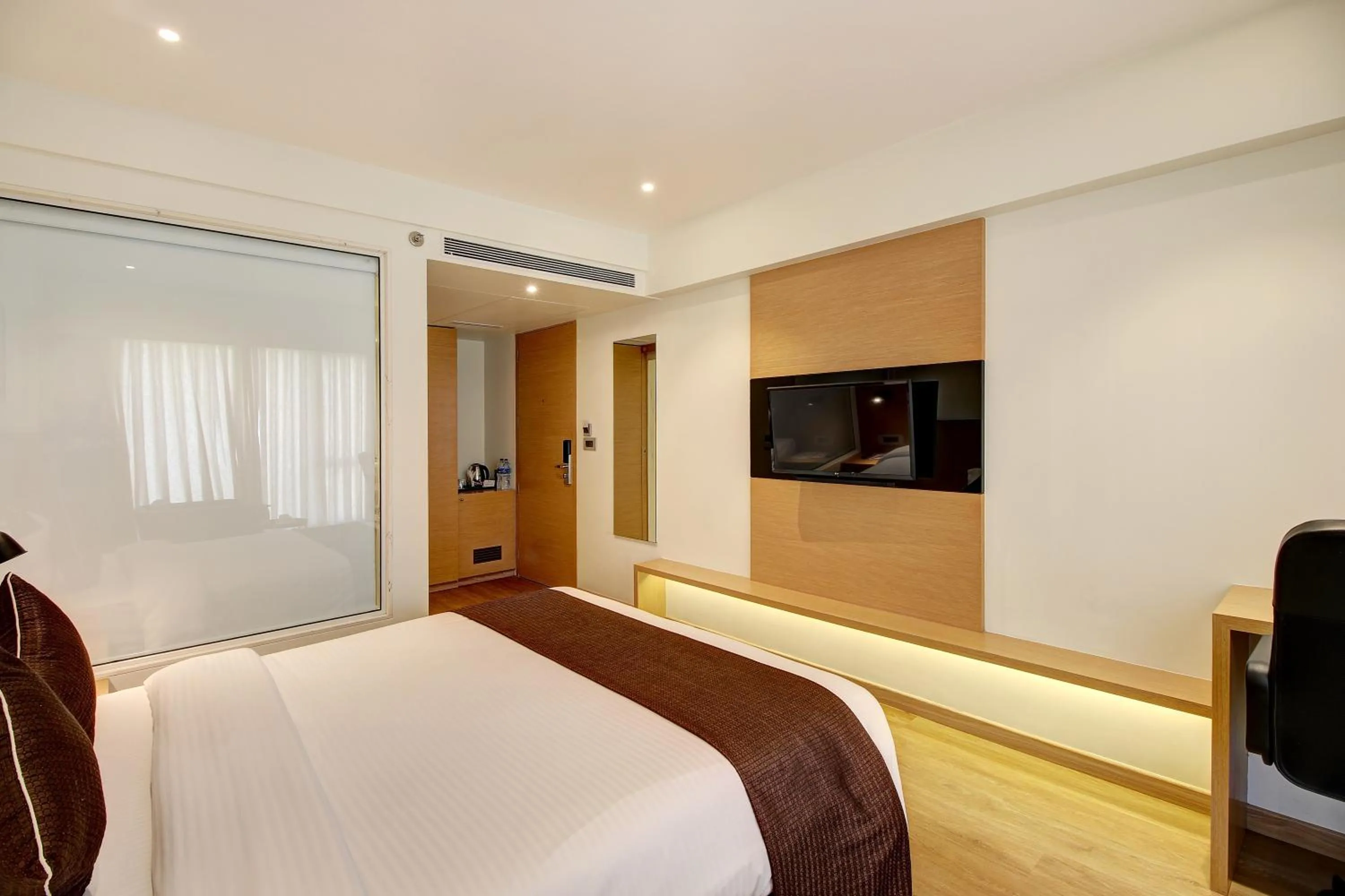 Bed in Hotel Mumbai House Ghansoli, Navi Mumbai