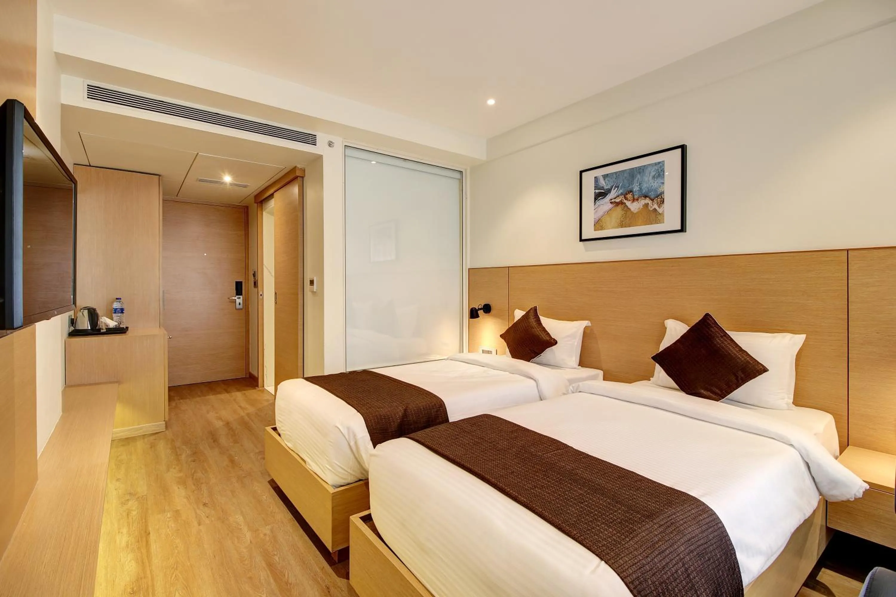 Bed in Hotel Mumbai House Ghansoli, Navi Mumbai