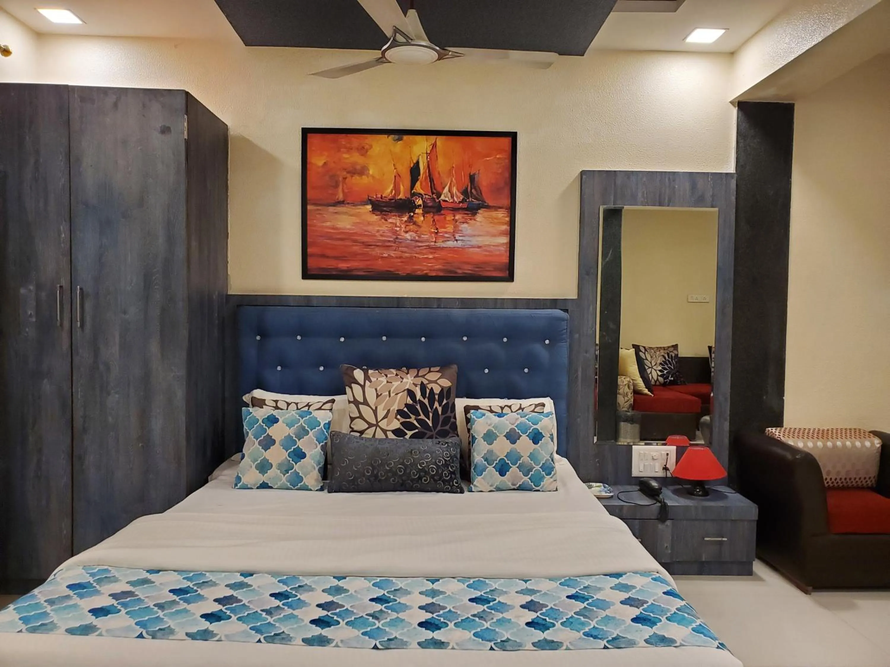 Bed in Hotel Mari Aai Residency